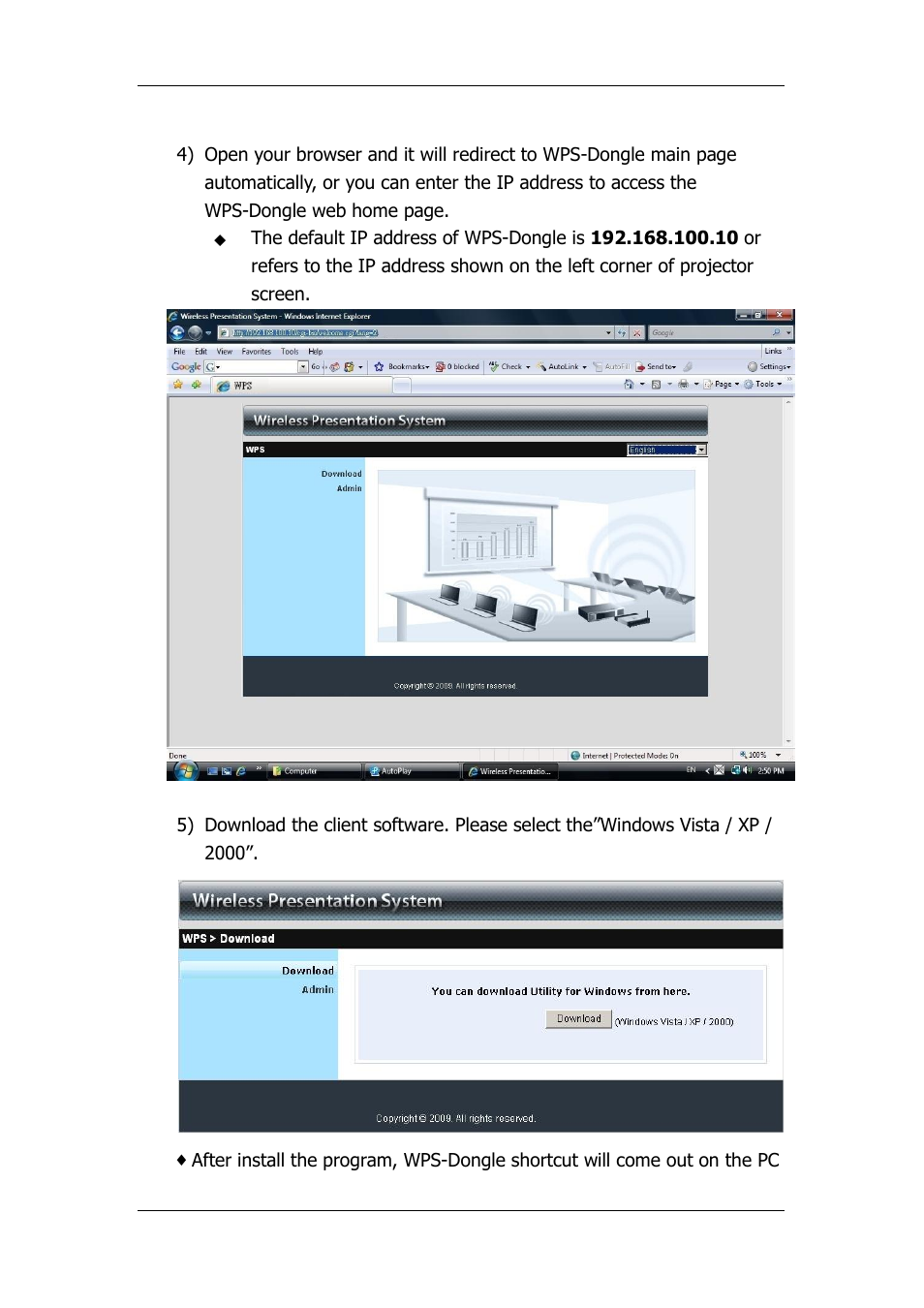 Awind WIGA / WGA-110 Quick Install Guide User Manual | Page 4 / 5