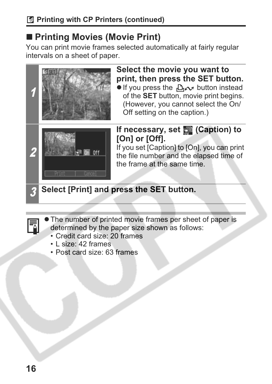 Canon Direct Print User Manual | Page 17 / 109