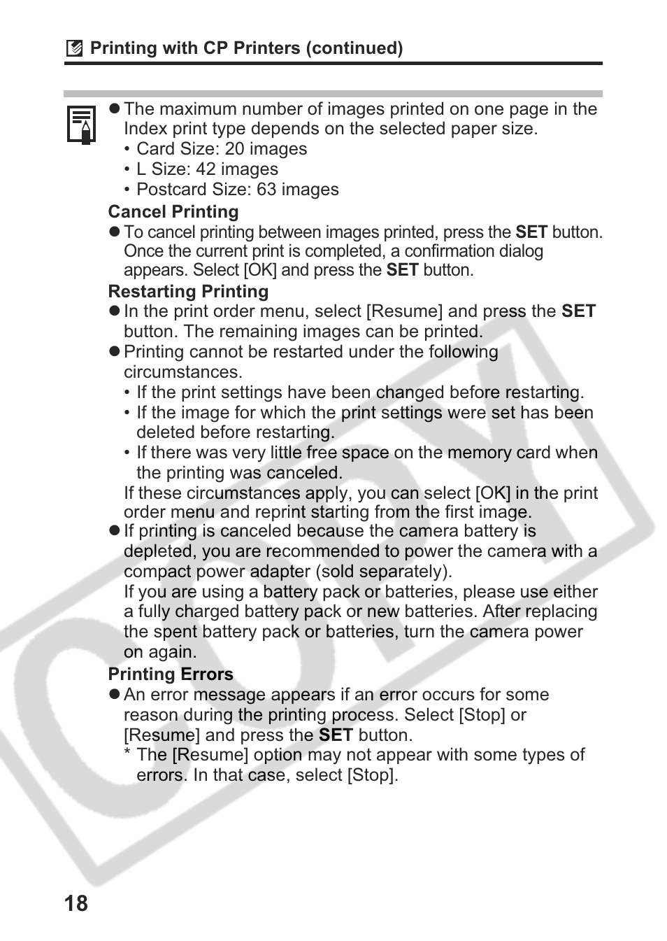 Canon Direct Print User Manual | Page 19 / 109