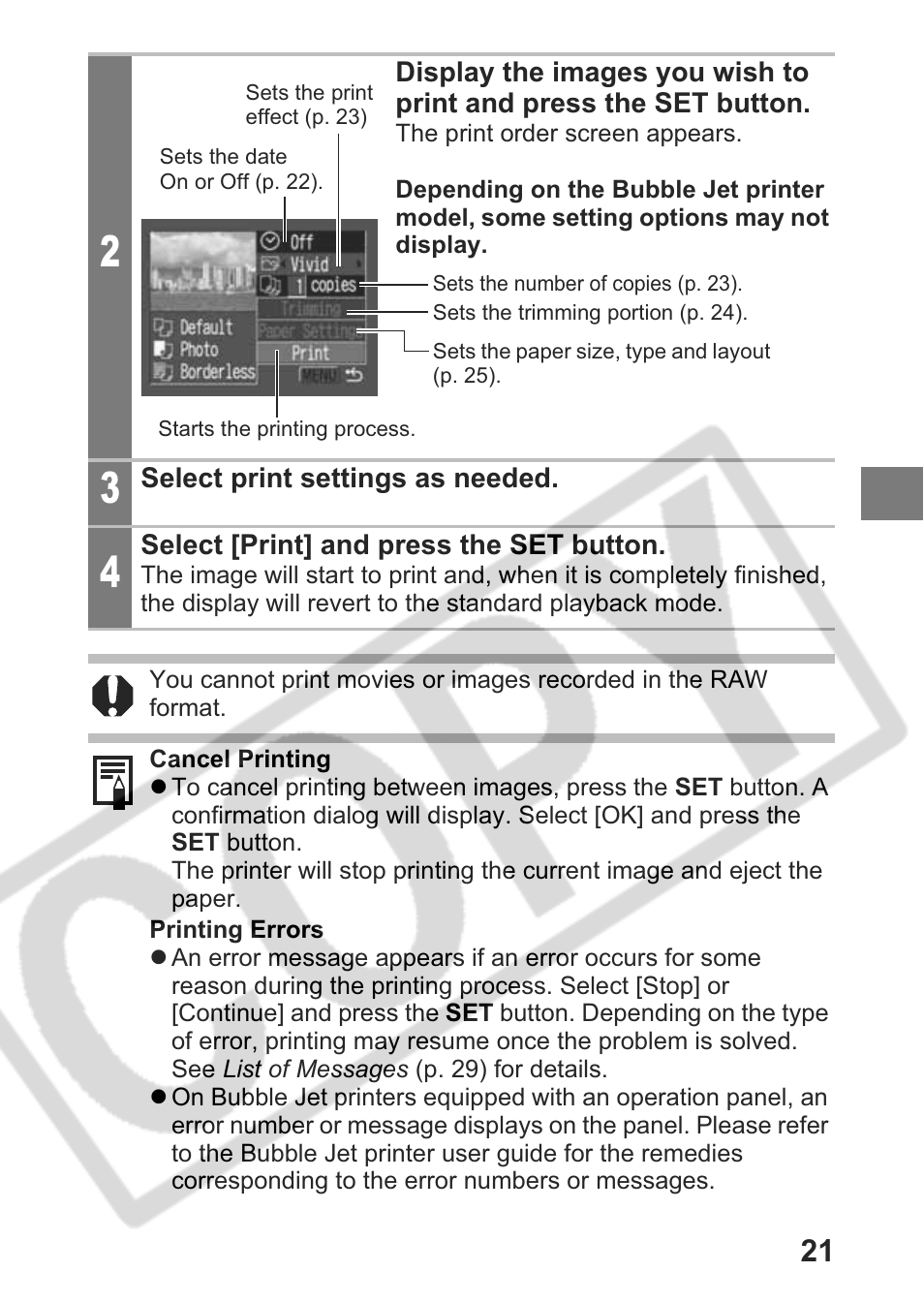 Canon Direct Print User Manual | Page 22 / 109