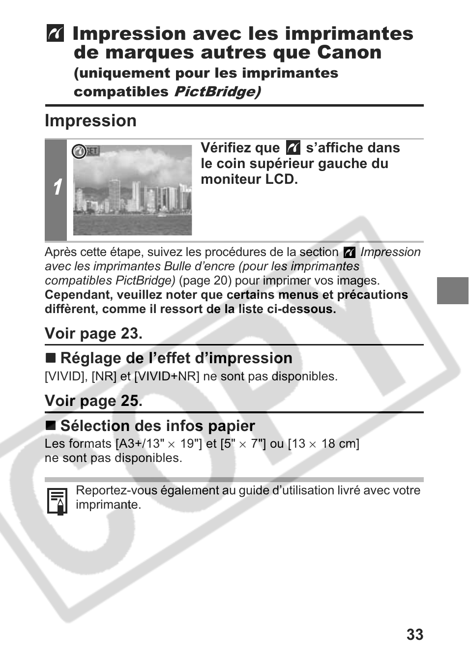 Impression | Canon Direct Print User Manual | Page 70 / 109