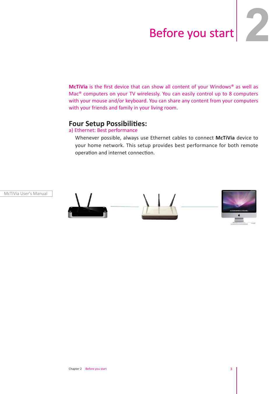 Before you start | Awind McTiVia User's Manual User Manual | Page 4 / 41