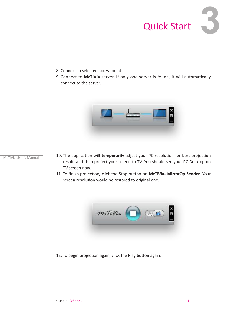 Quick start | Awind McTiVia User's Manual User Manual | Page 9 / 41