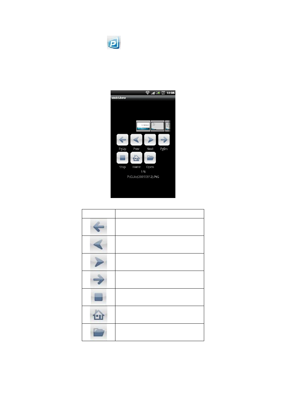 2 ptg | Awind MobiShow User's Manual for Android User Manual | Page 5 / 7