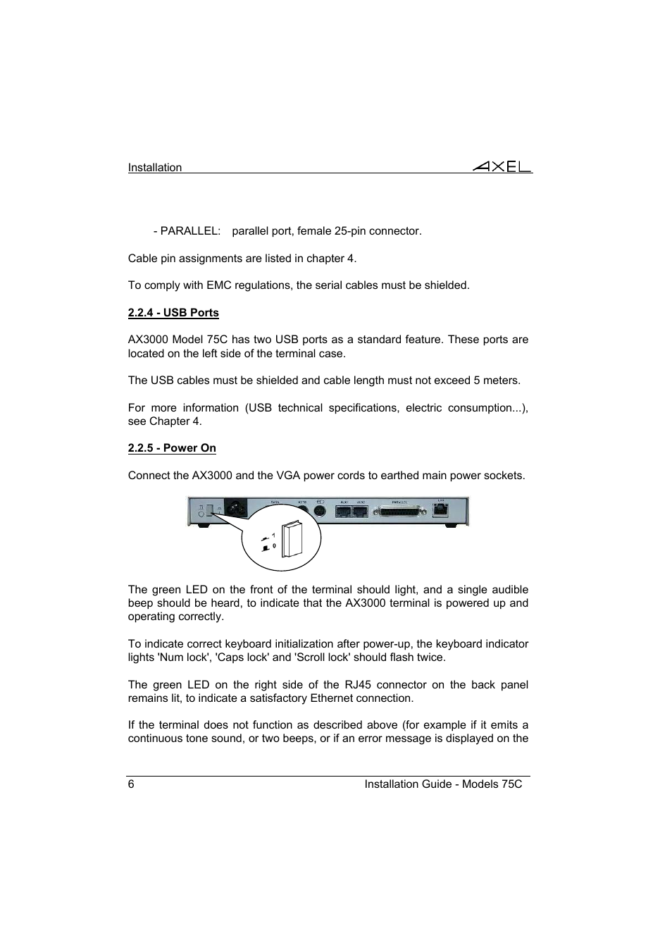 Axel AX3000 75C Installation Guide User Manual | Page 10 / 25
