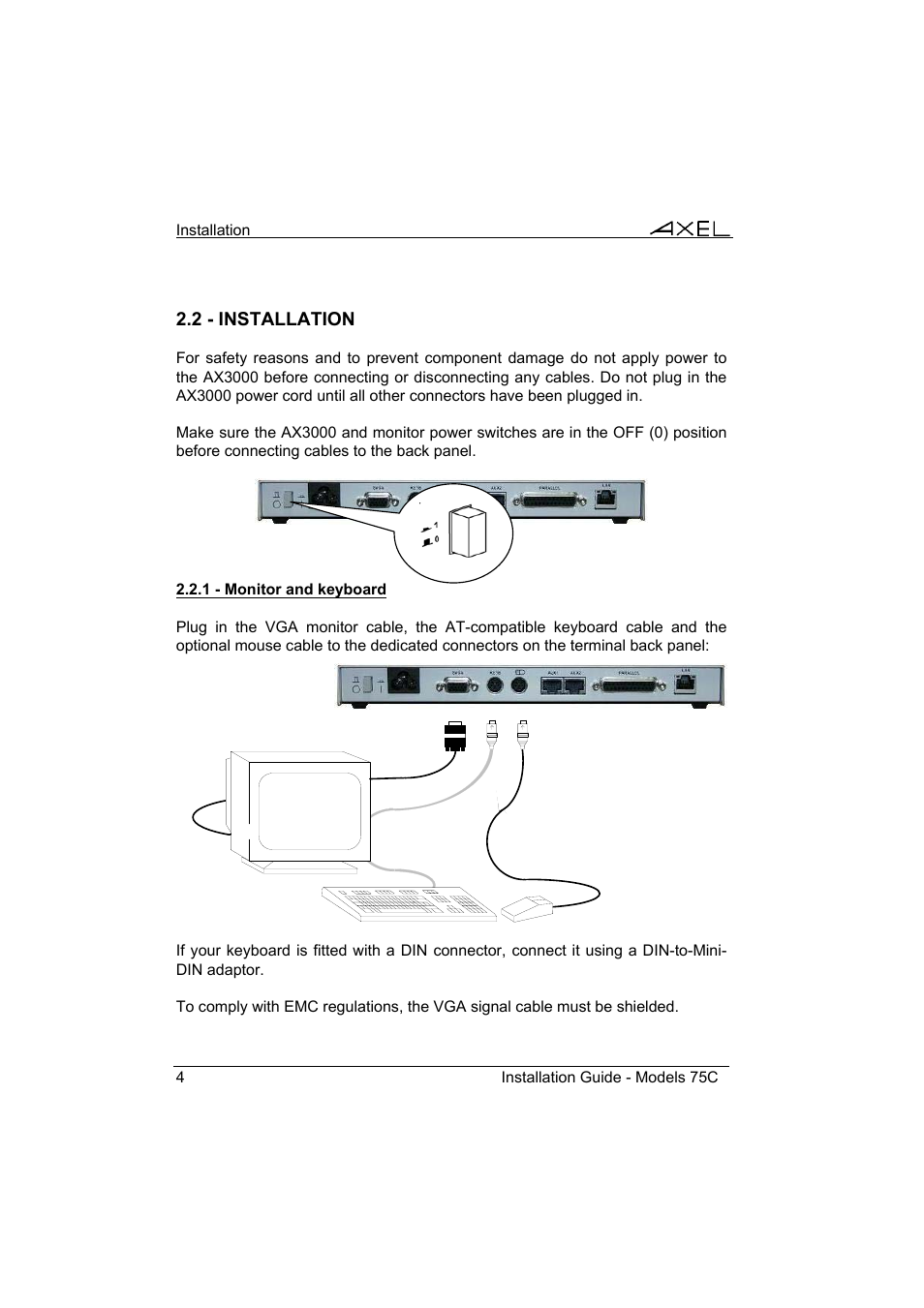 Axel AX3000 75C Installation Guide User Manual | Page 8 / 25