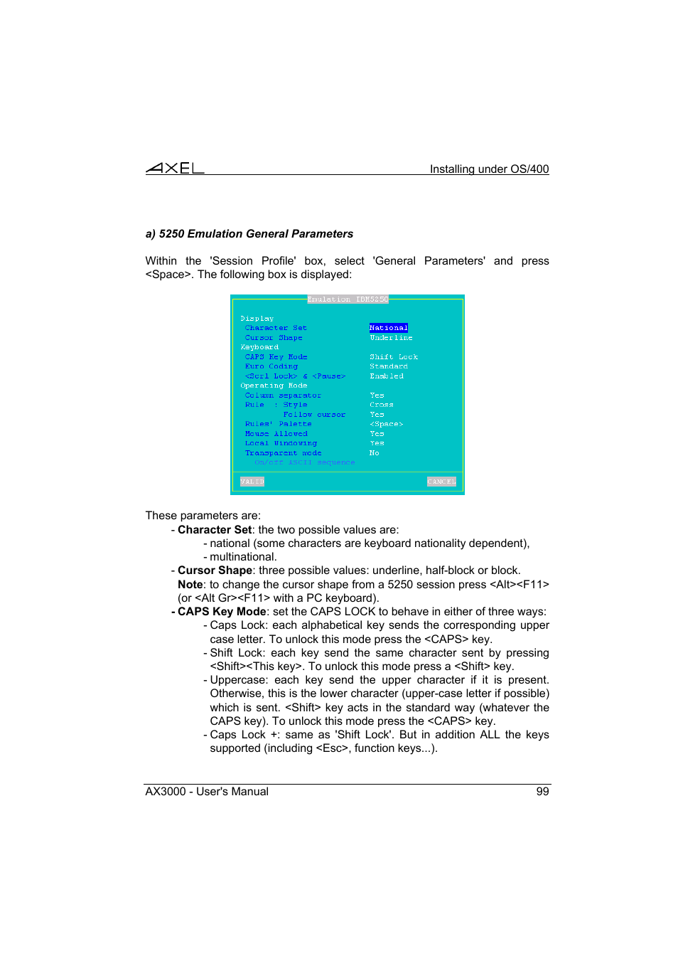 Axel AX3000 65 User's Manual User Manual | Page 111 / 276