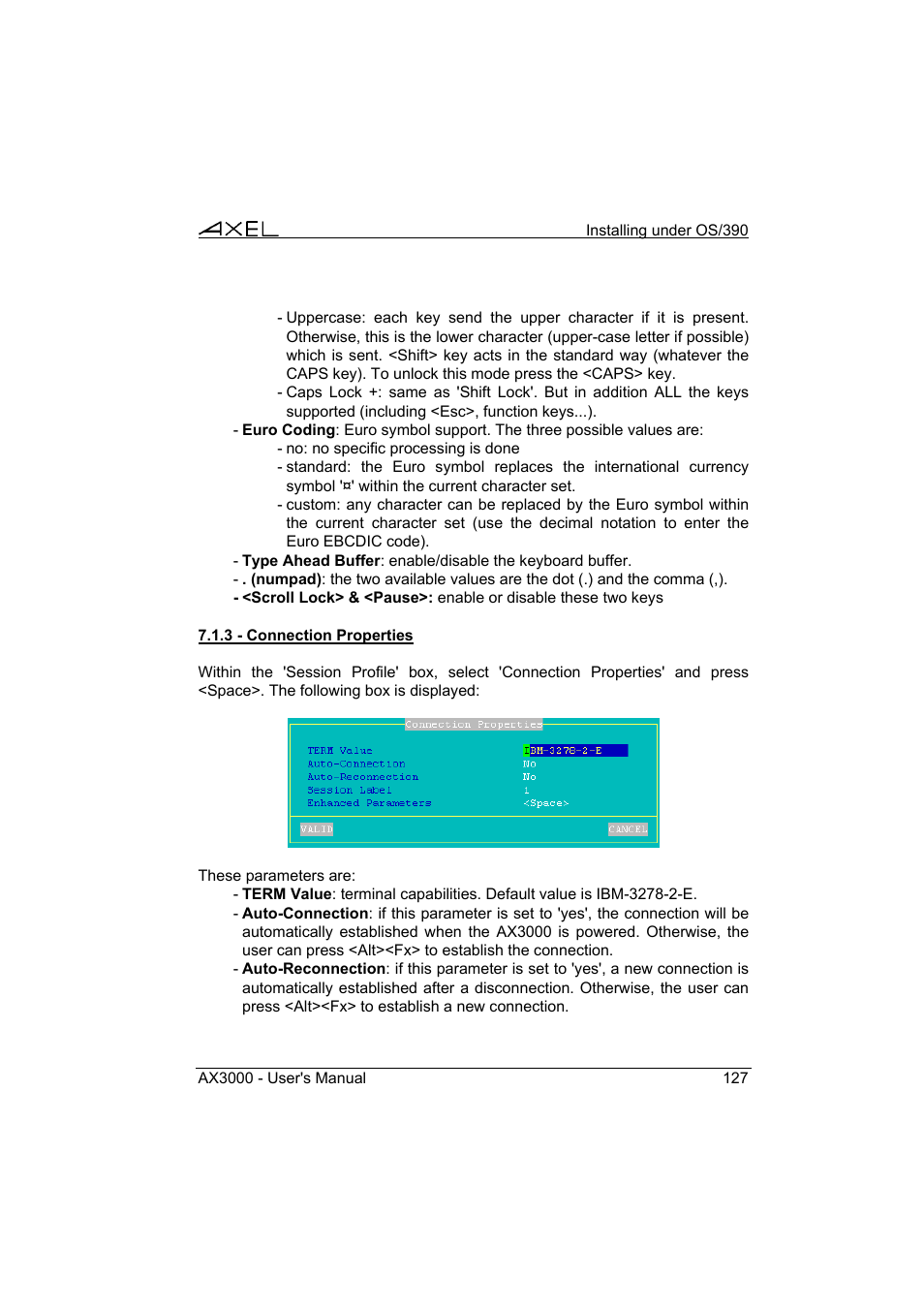 Axel AX3000 65 User's Manual User Manual | Page 139 / 276