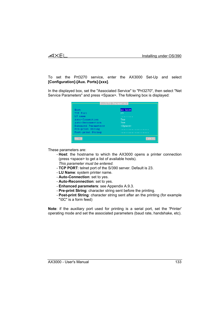 Axel AX3000 65 User's Manual User Manual | Page 145 / 276