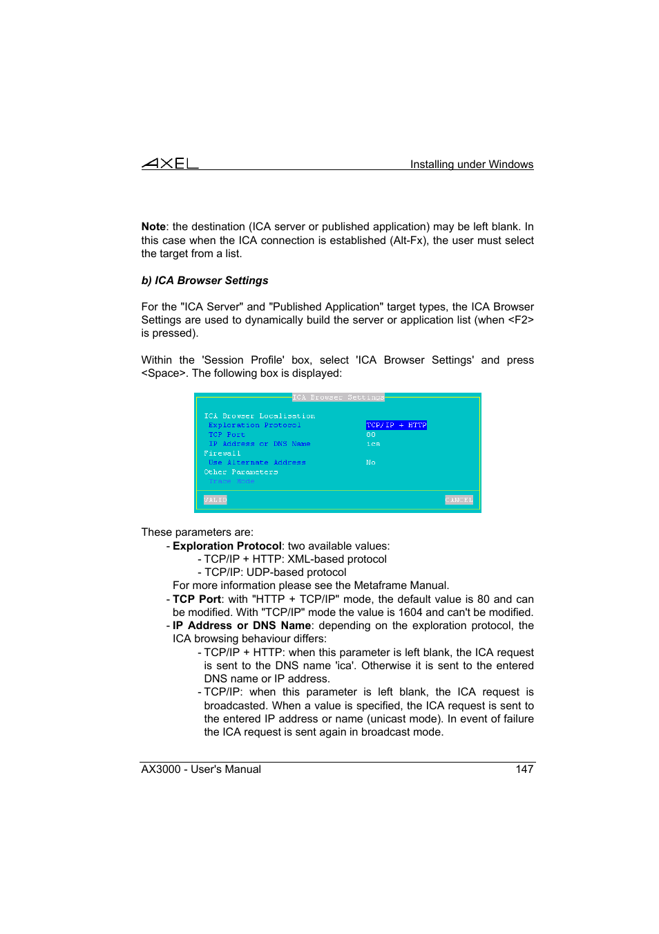 Axel AX3000 65 User's Manual User Manual | Page 159 / 276