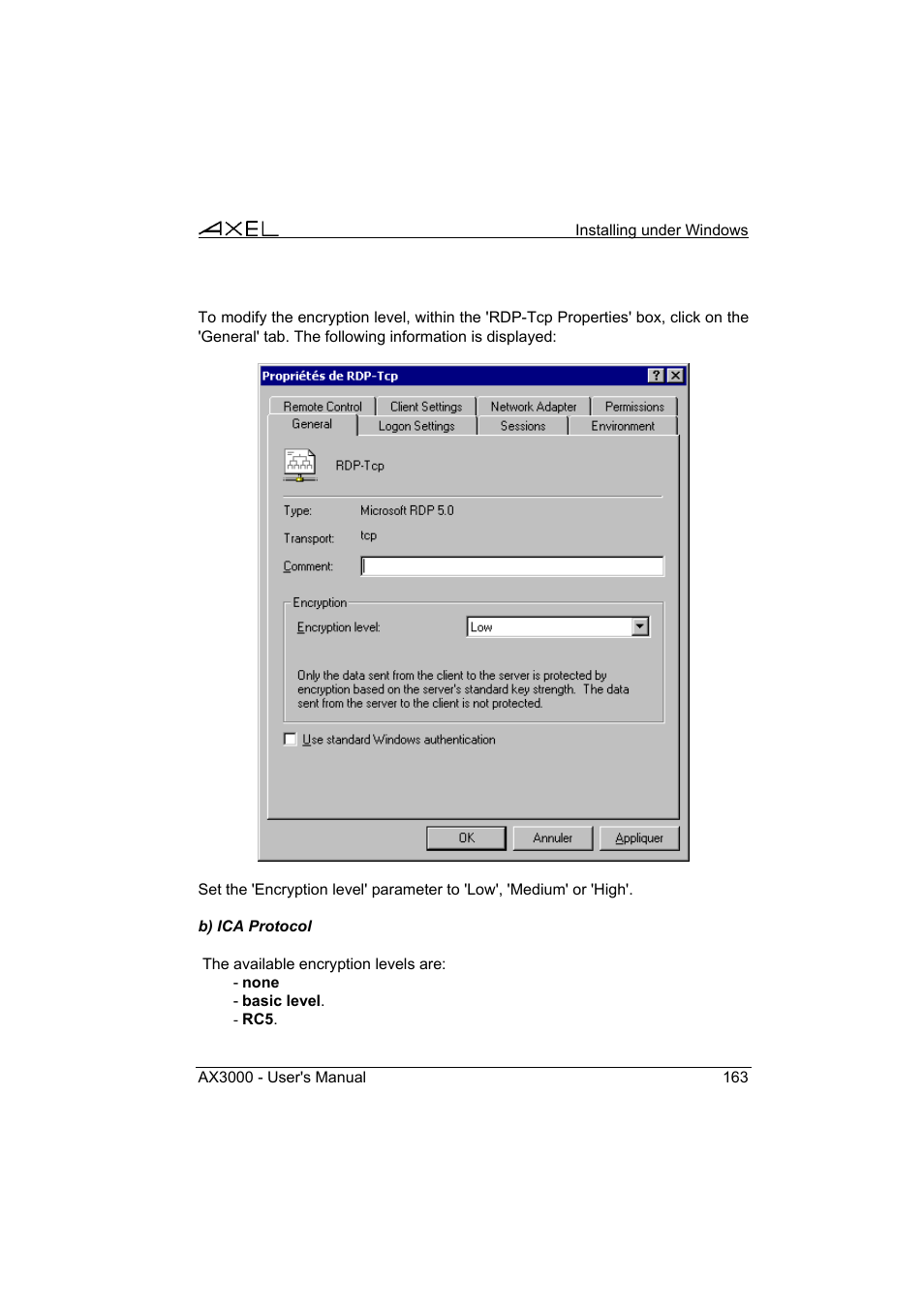 Axel AX3000 65 User's Manual User Manual | Page 175 / 276