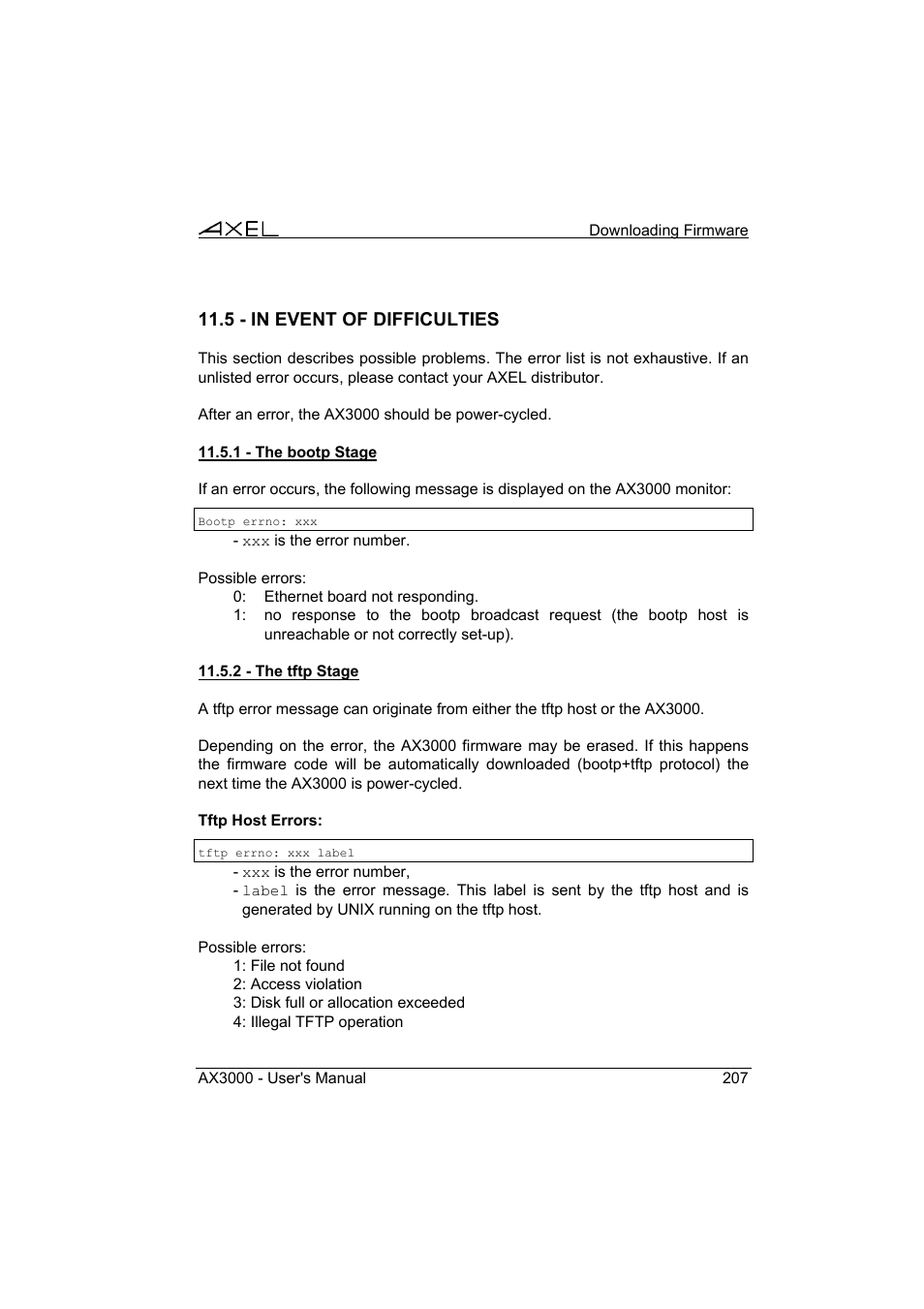 Axel AX3000 65 User's Manual User Manual | Page 219 / 276