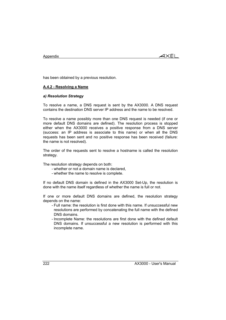 Axel AX3000 65 User's Manual User Manual | Page 234 / 276
