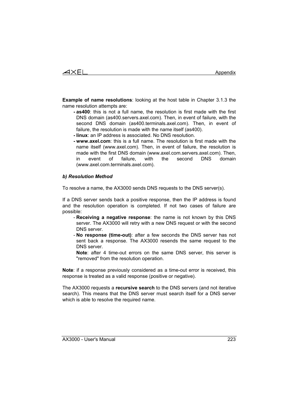 Axel AX3000 65 User's Manual User Manual | Page 235 / 276