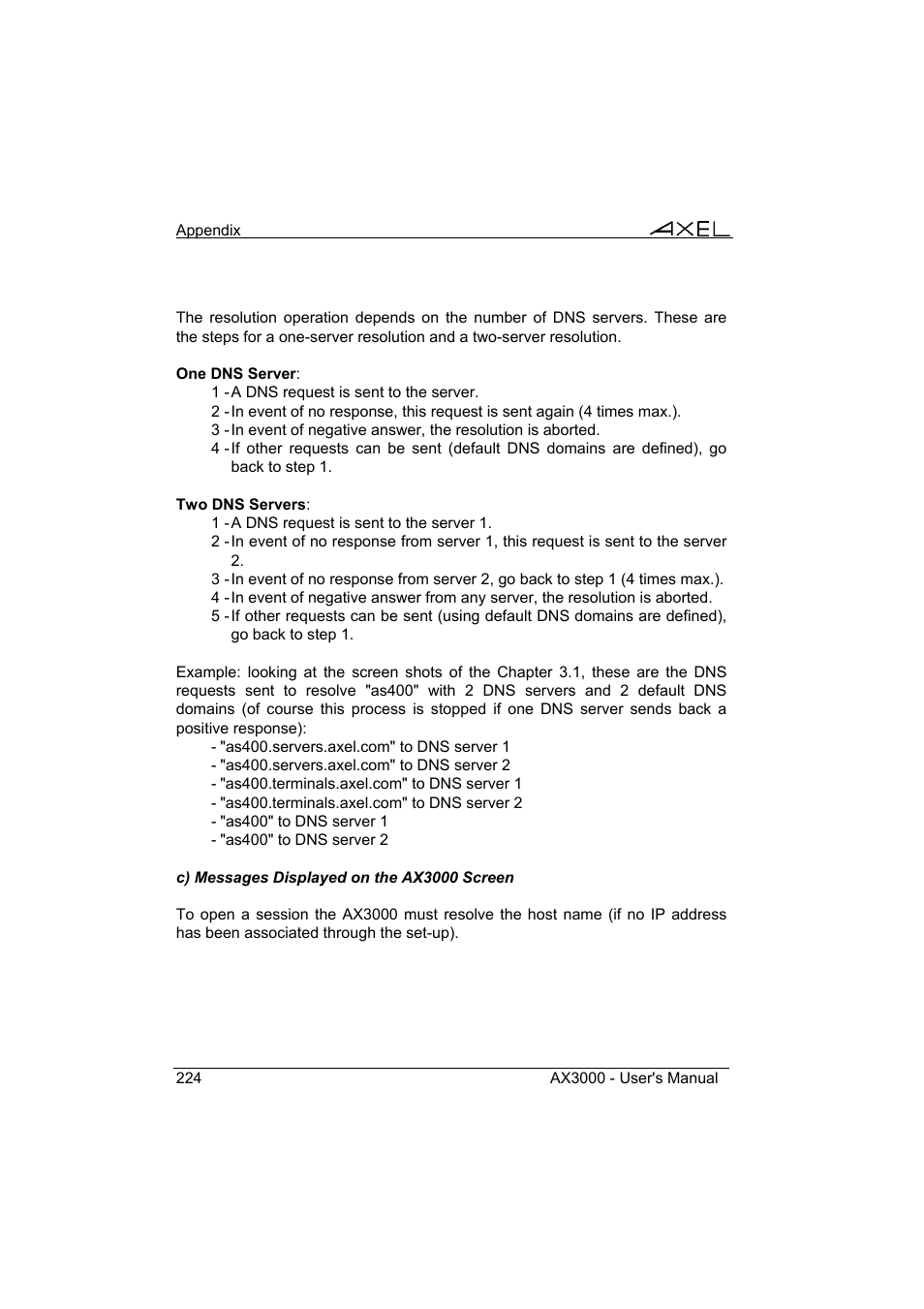 Axel AX3000 65 User's Manual User Manual | Page 236 / 276