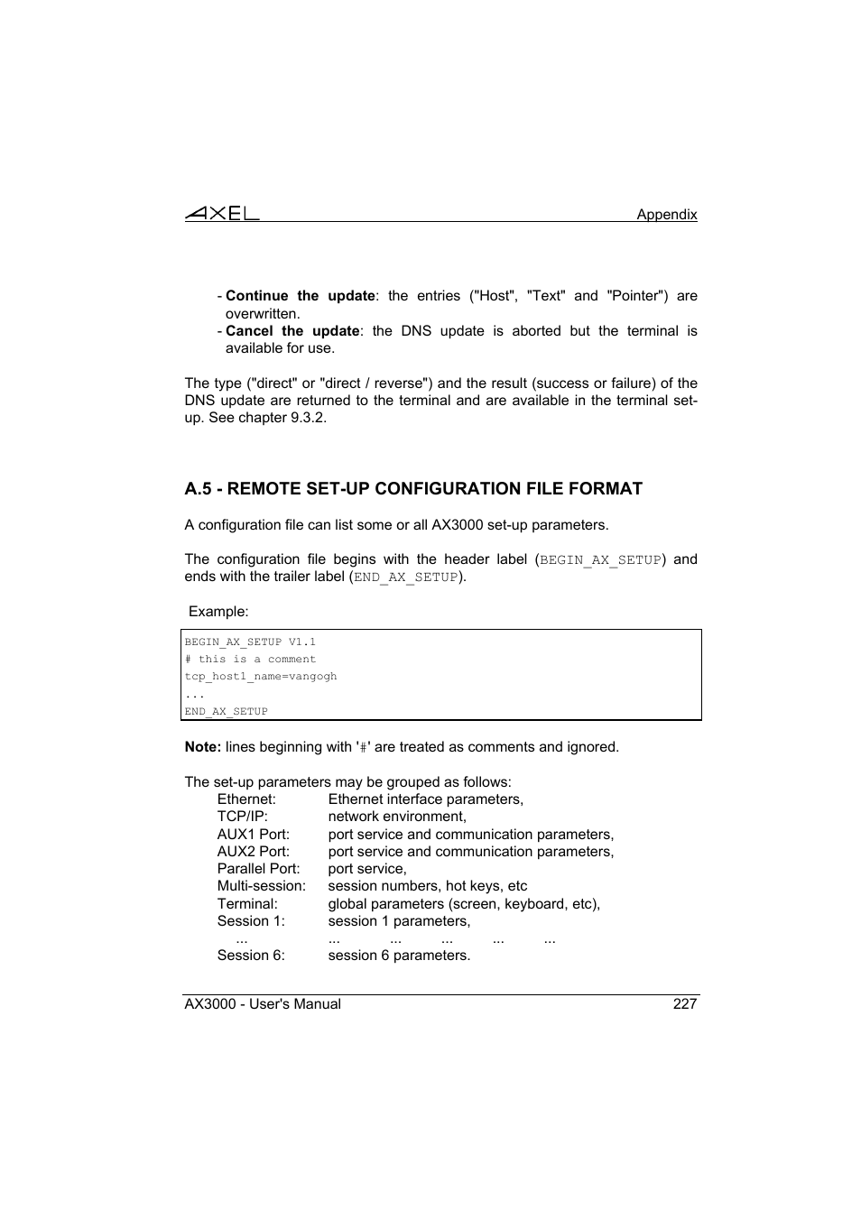 Axel AX3000 65 User's Manual User Manual | Page 239 / 276