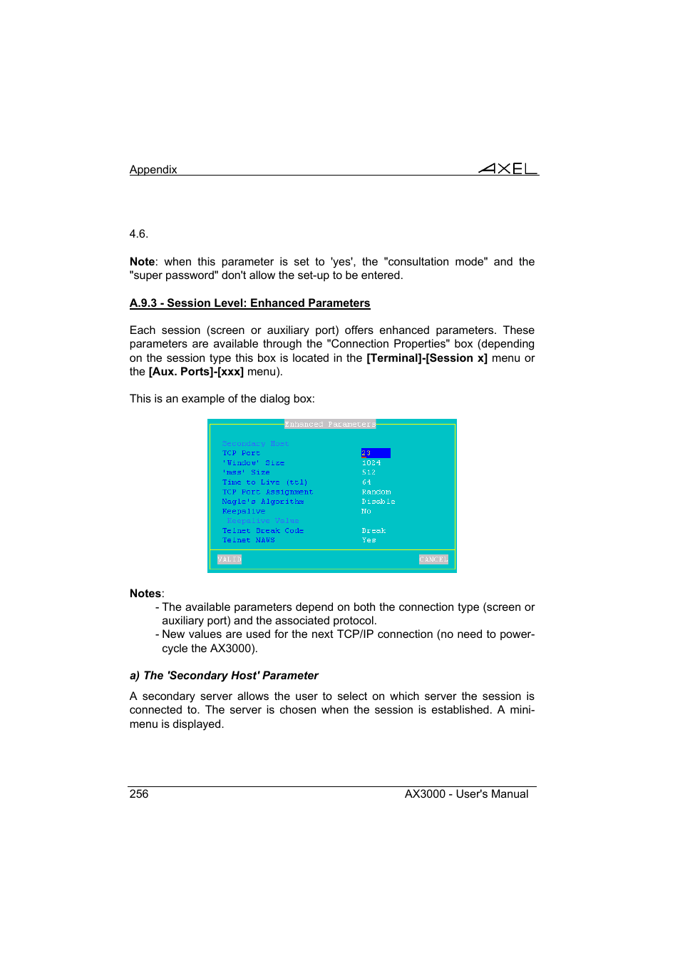 Axel AX3000 65 User's Manual User Manual | Page 268 / 276