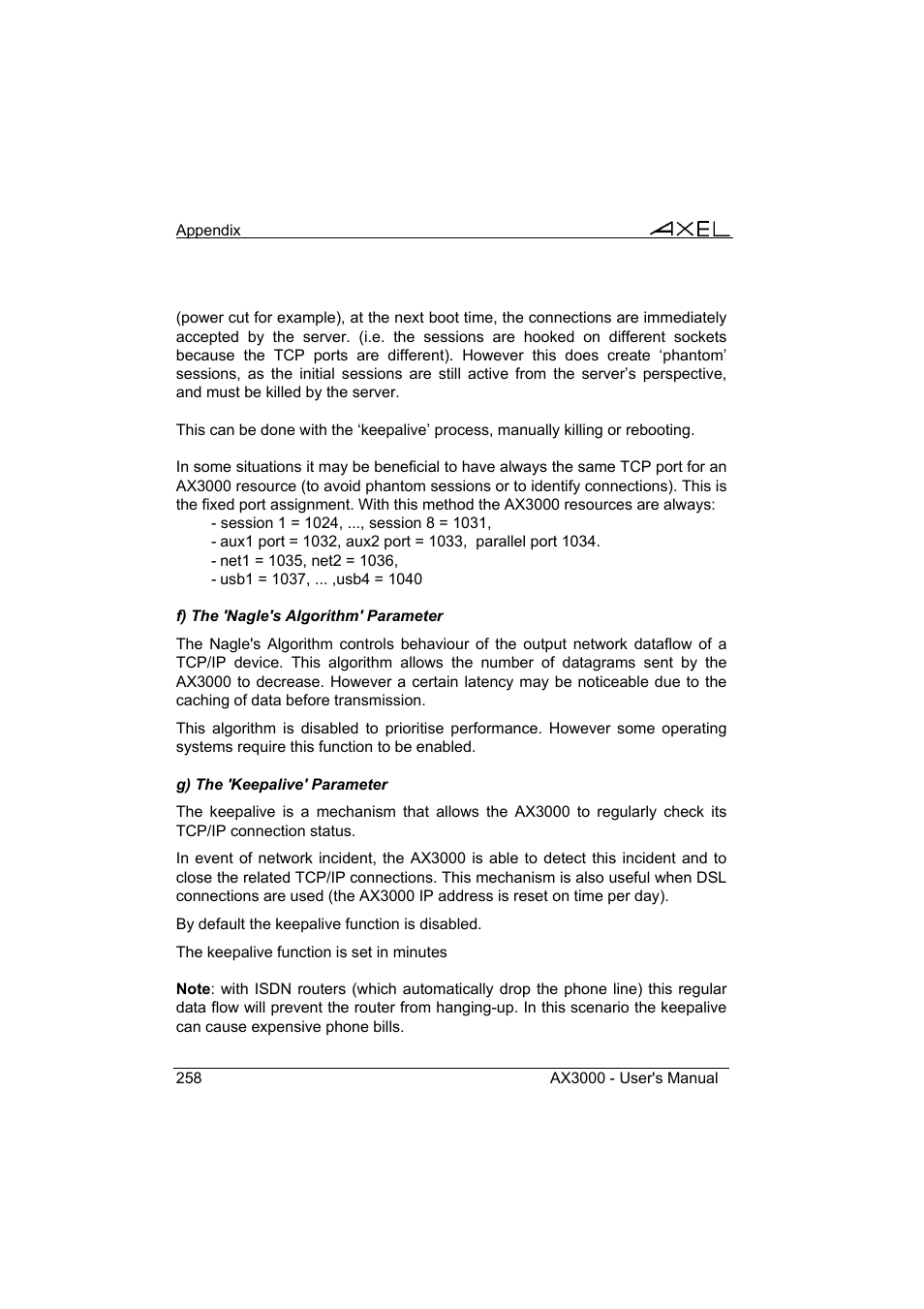 Axel AX3000 65 User's Manual User Manual | Page 270 / 276