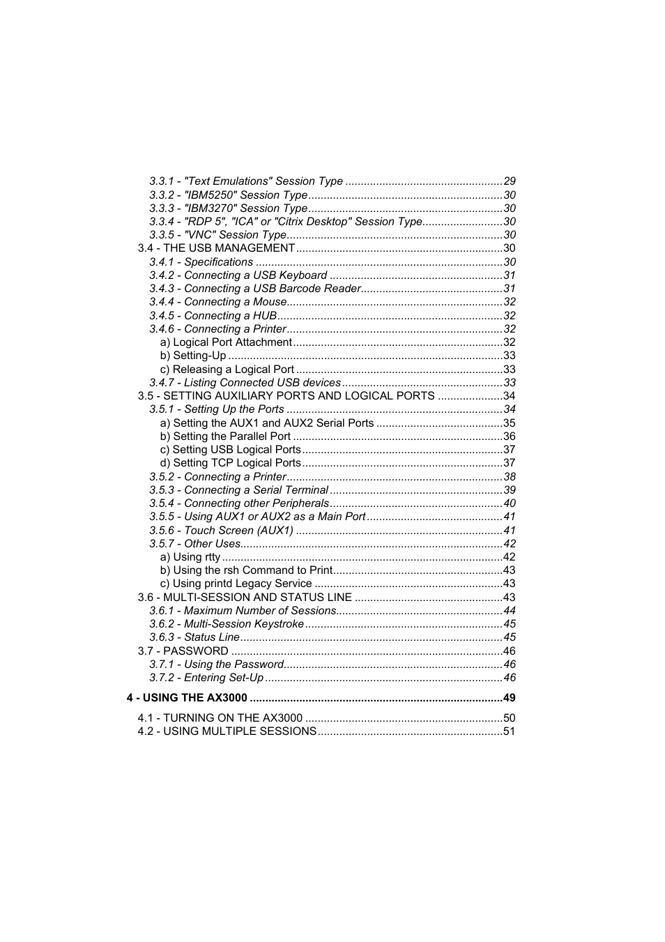 Axel AX3000 65 User's Manual User Manual | Page 4 / 276