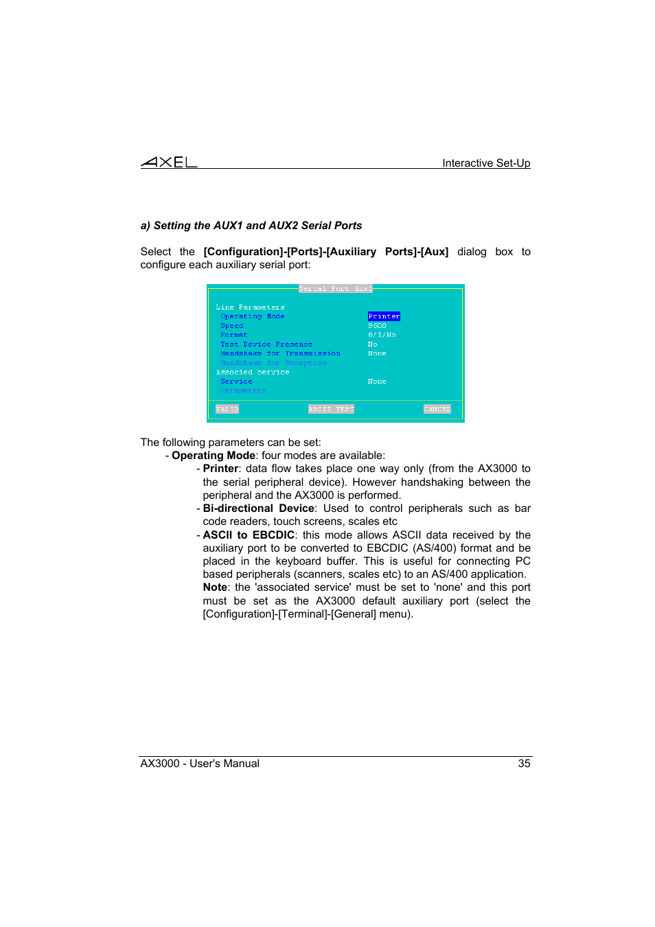 Axel AX3000 65 User's Manual User Manual | Page 47 / 276