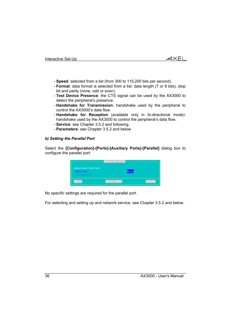 Axel AX3000 65 User's Manual User Manual | Page 48 / 276