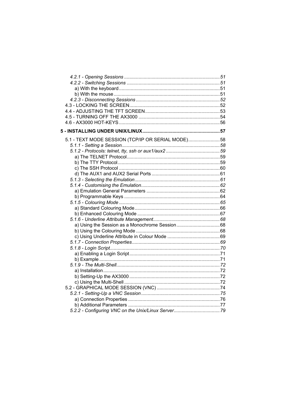 Axel AX3000 65 User's Manual User Manual | Page 5 / 276