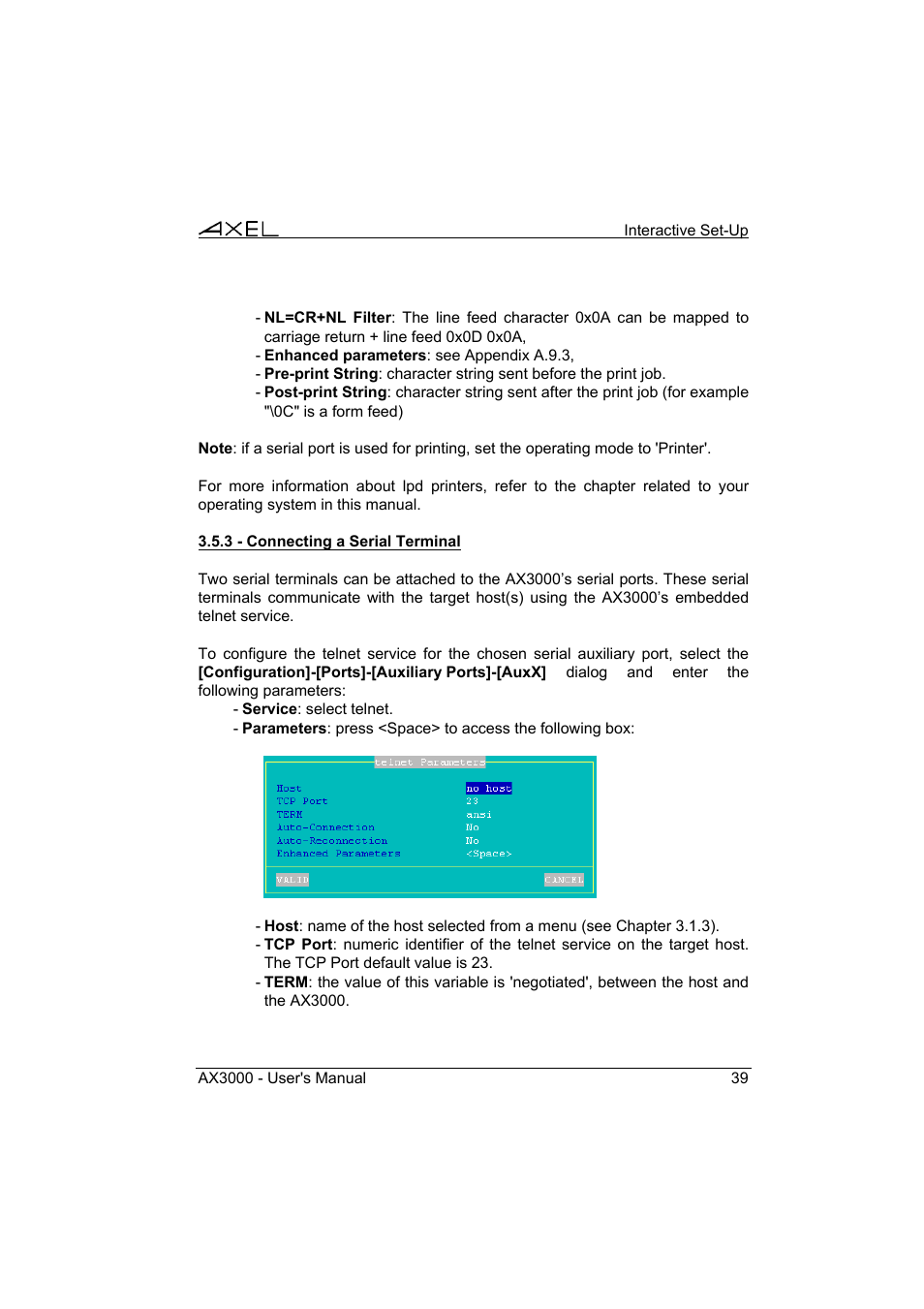 Axel AX3000 65 User's Manual User Manual | Page 51 / 276