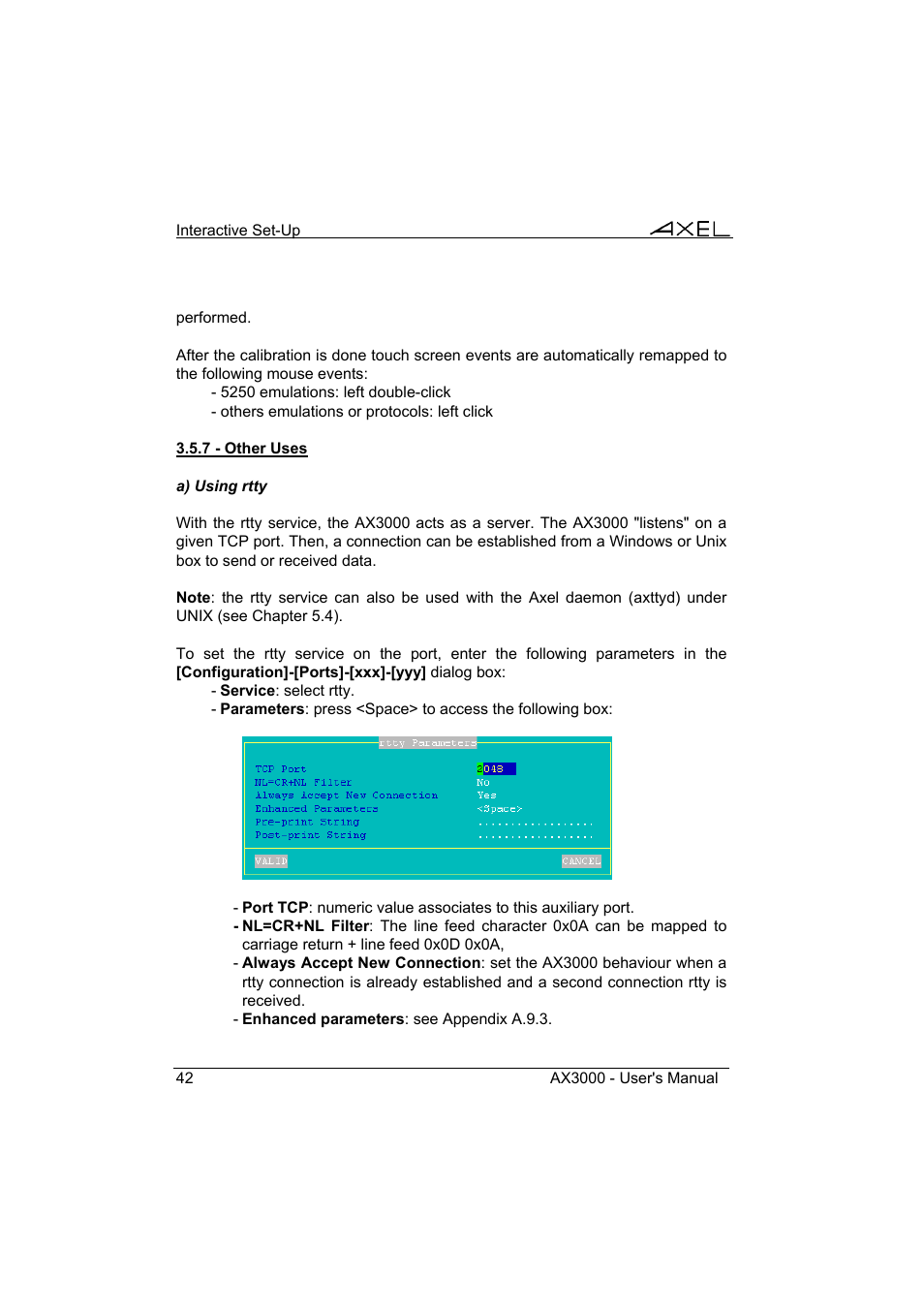 Axel AX3000 65 User's Manual User Manual | Page 54 / 276