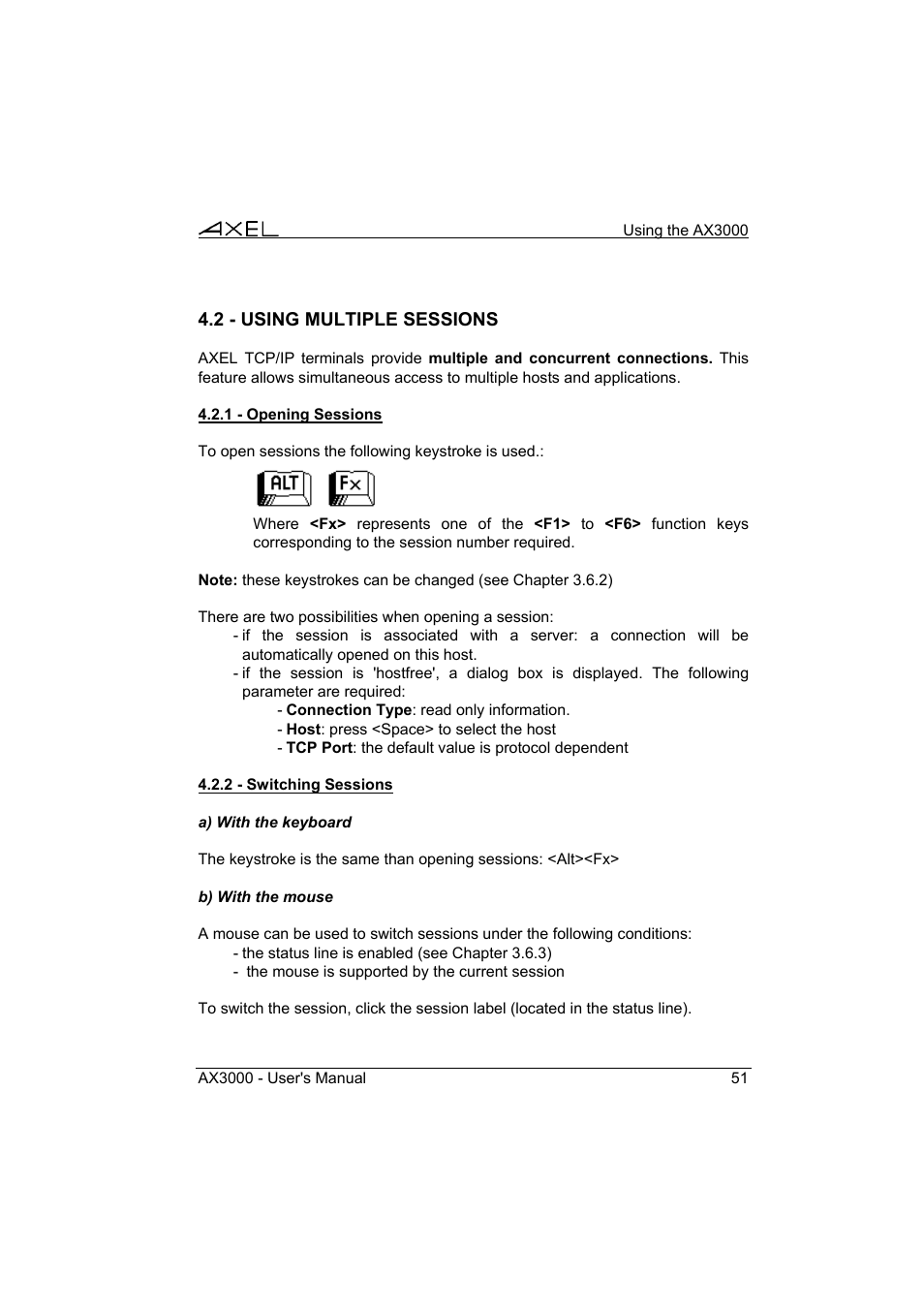 Axel AX3000 65 User's Manual User Manual | Page 63 / 276