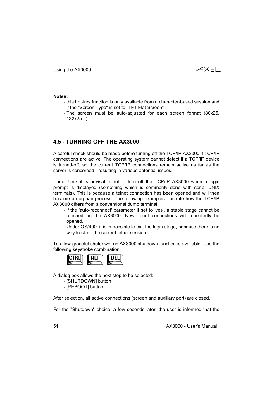 Axel AX3000 65 User's Manual User Manual | Page 66 / 276