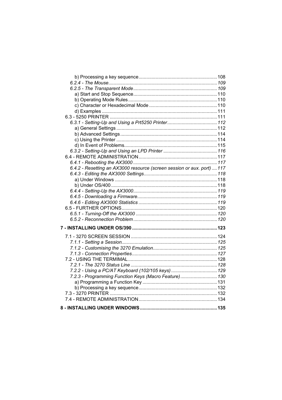 Axel AX3000 65 User's Manual User Manual | Page 7 / 276