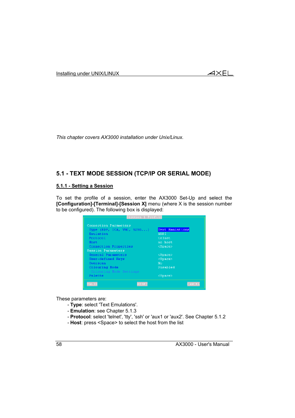 Axel AX3000 65 User's Manual User Manual | Page 70 / 276