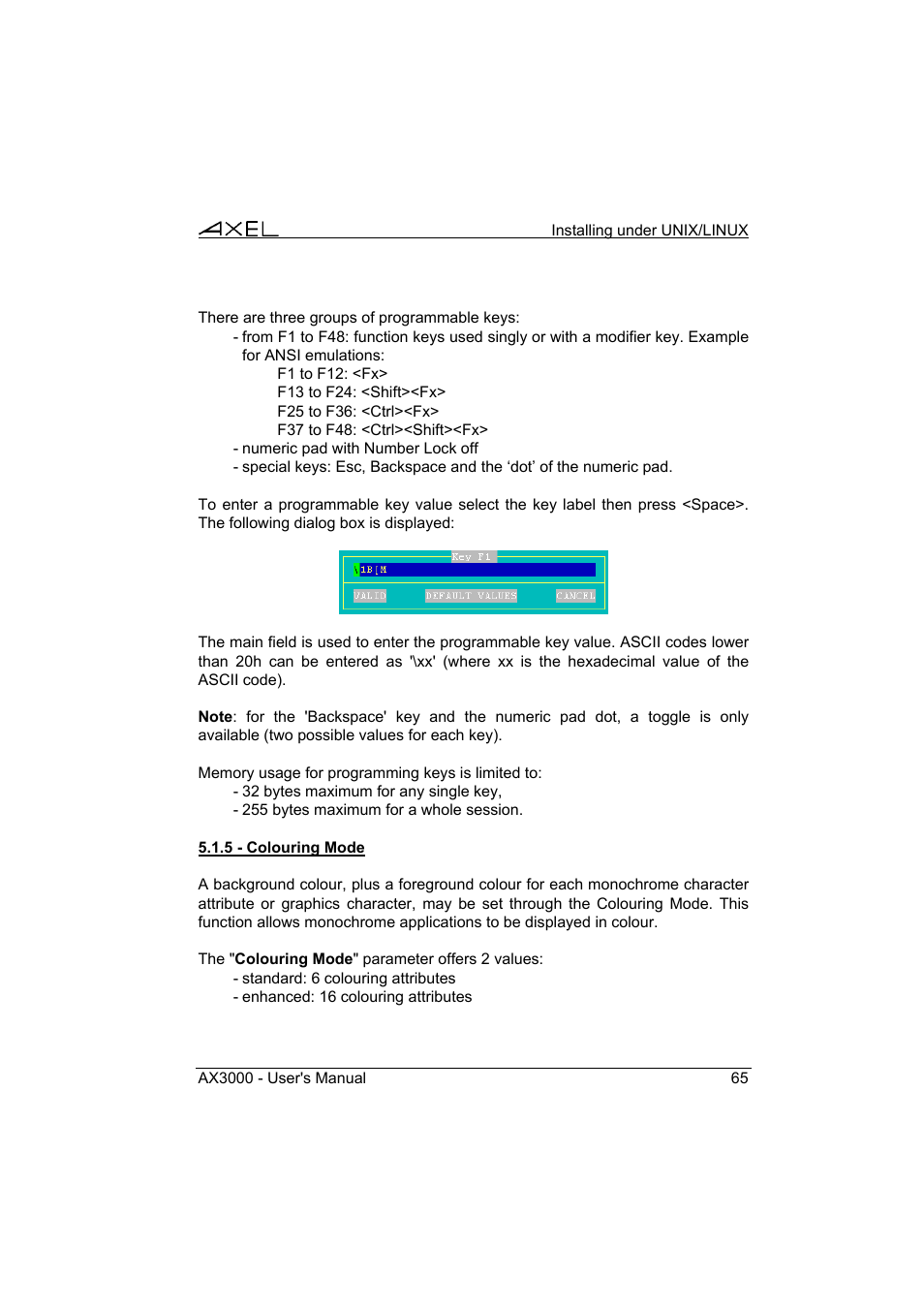 Axel AX3000 65 User's Manual User Manual | Page 77 / 276