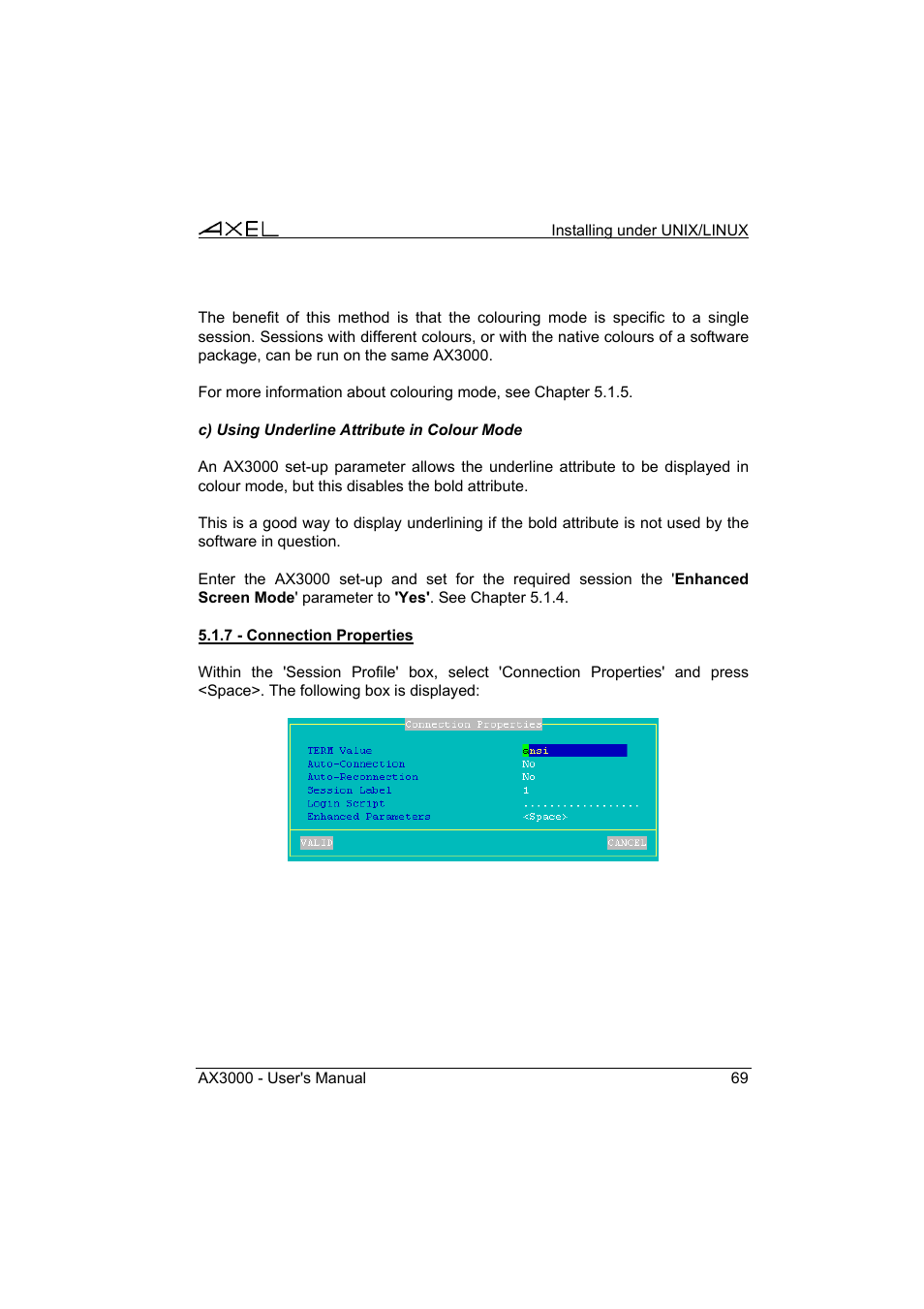 Axel AX3000 65 User's Manual User Manual | Page 81 / 276