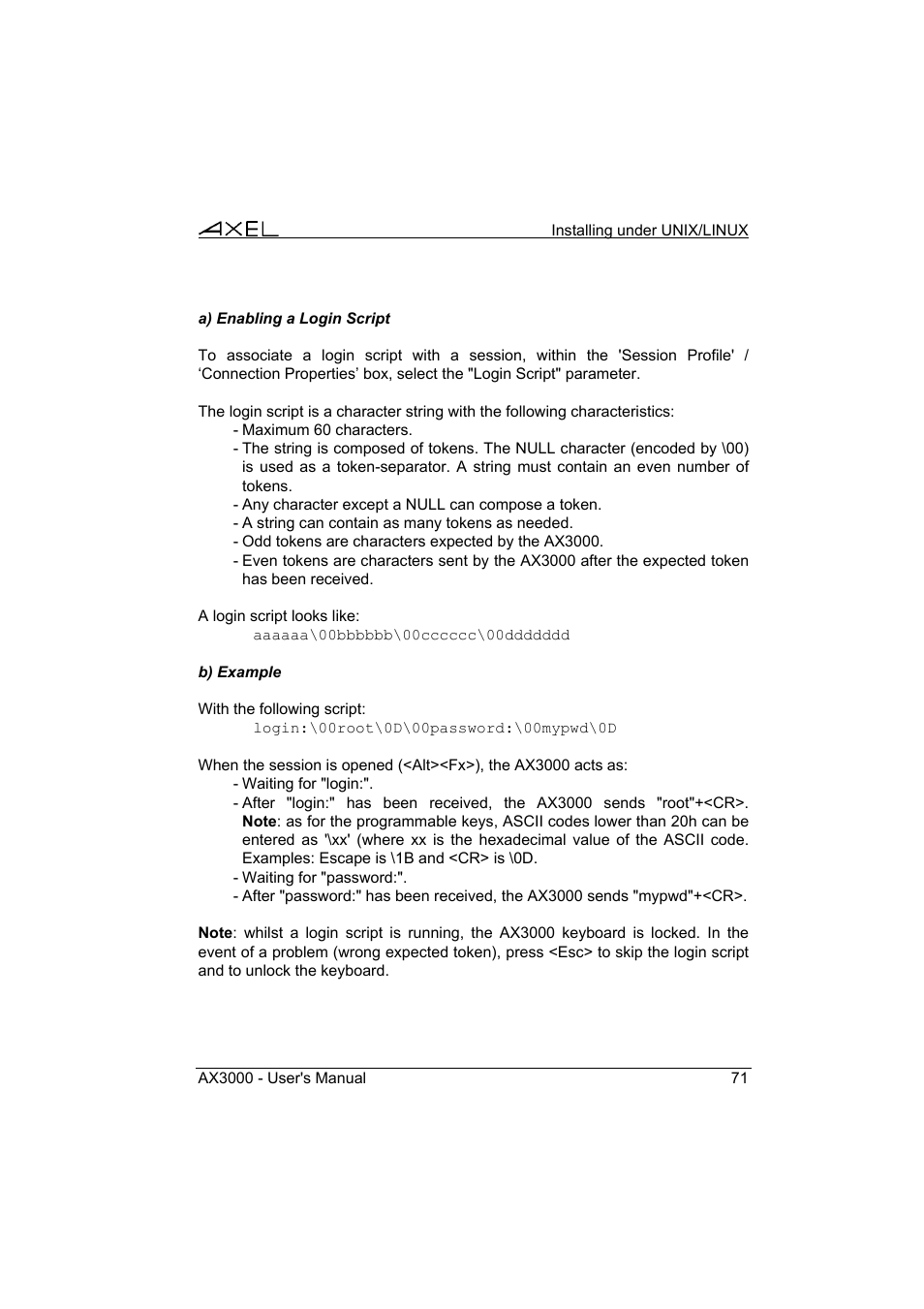 Axel AX3000 65 User's Manual User Manual | Page 83 / 276