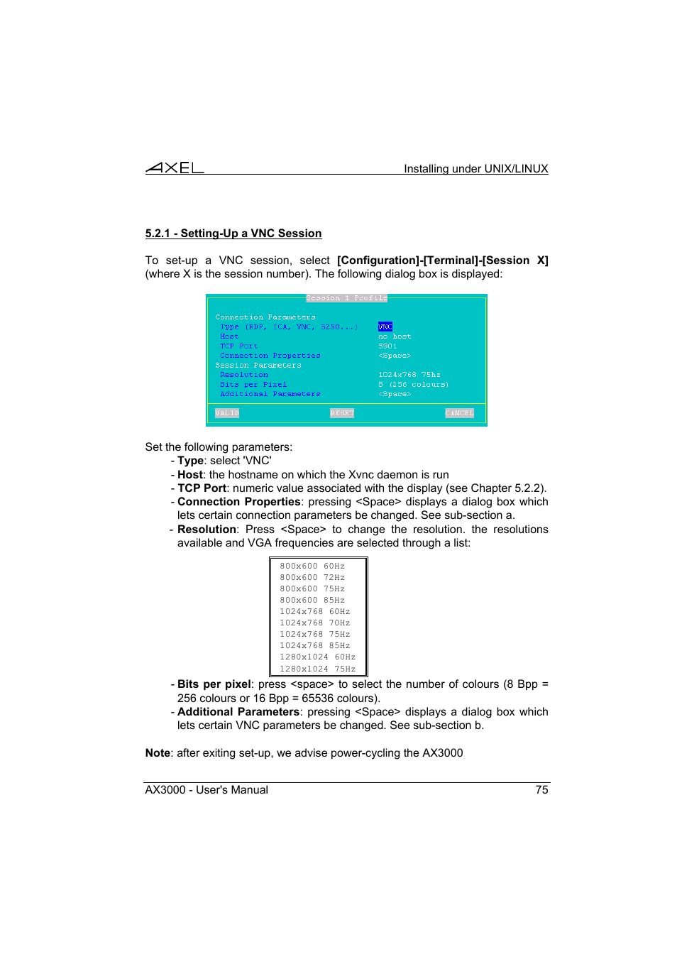 Axel AX3000 65 User's Manual User Manual | Page 87 / 276