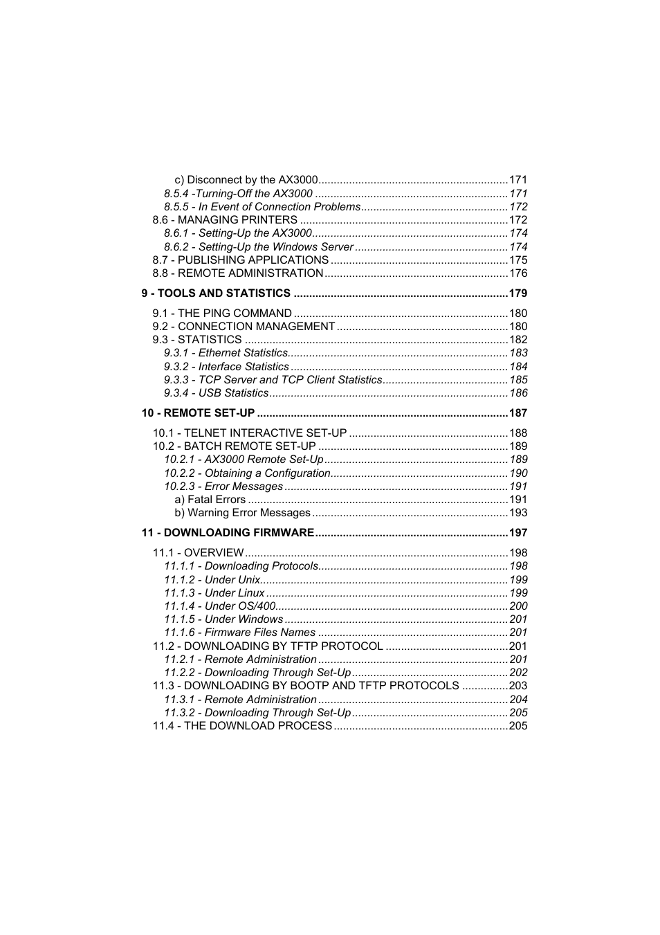 Axel AX3000 65 User's Manual User Manual | Page 9 / 276