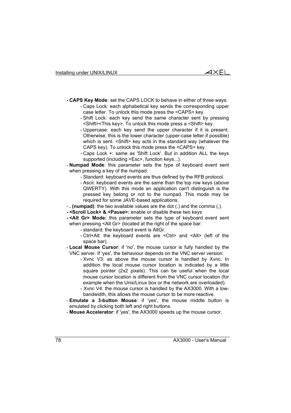 Axel AX3000 65 User's Manual User Manual | Page 90 / 276