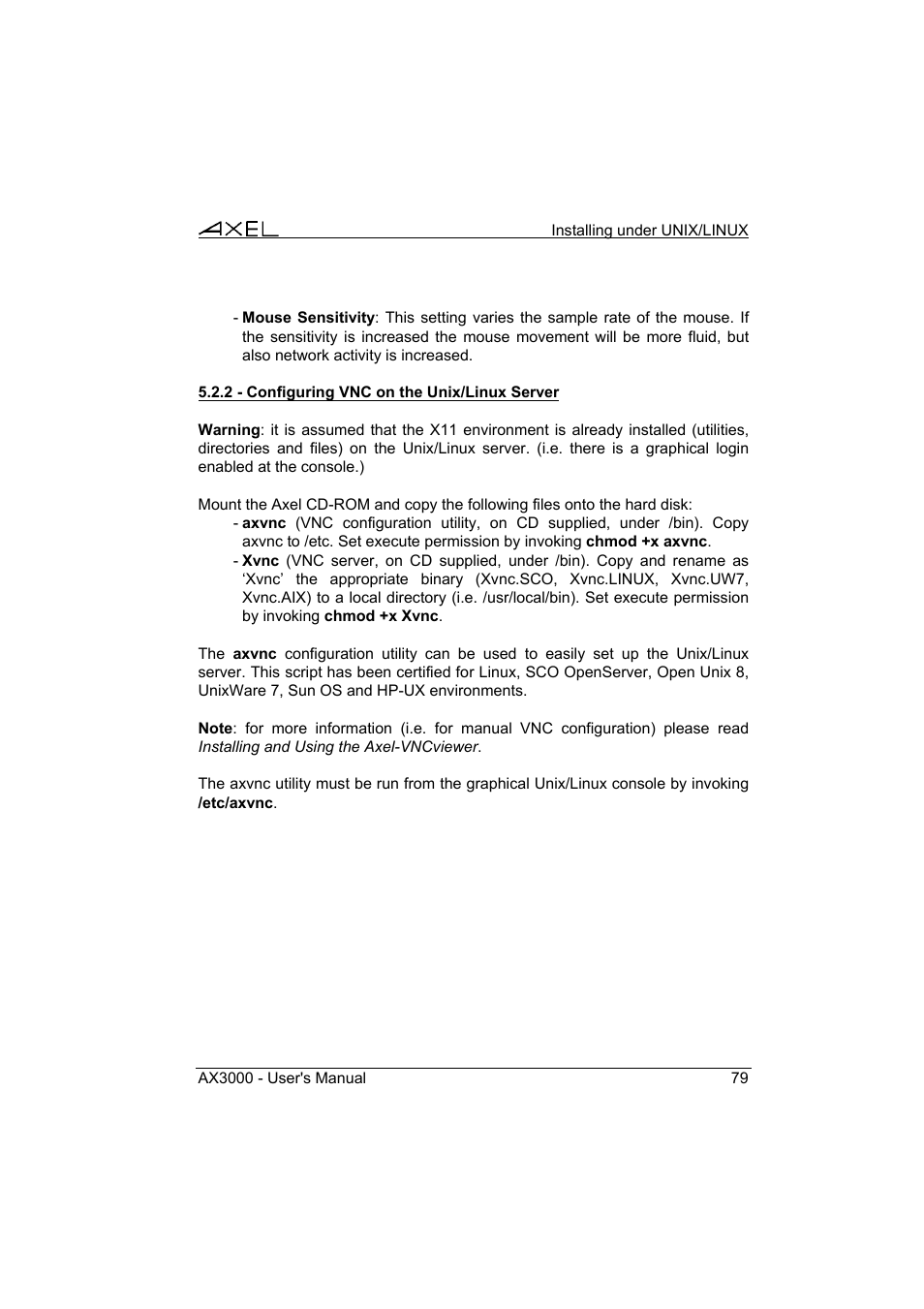 Axel AX3000 65 User's Manual User Manual | Page 91 / 276