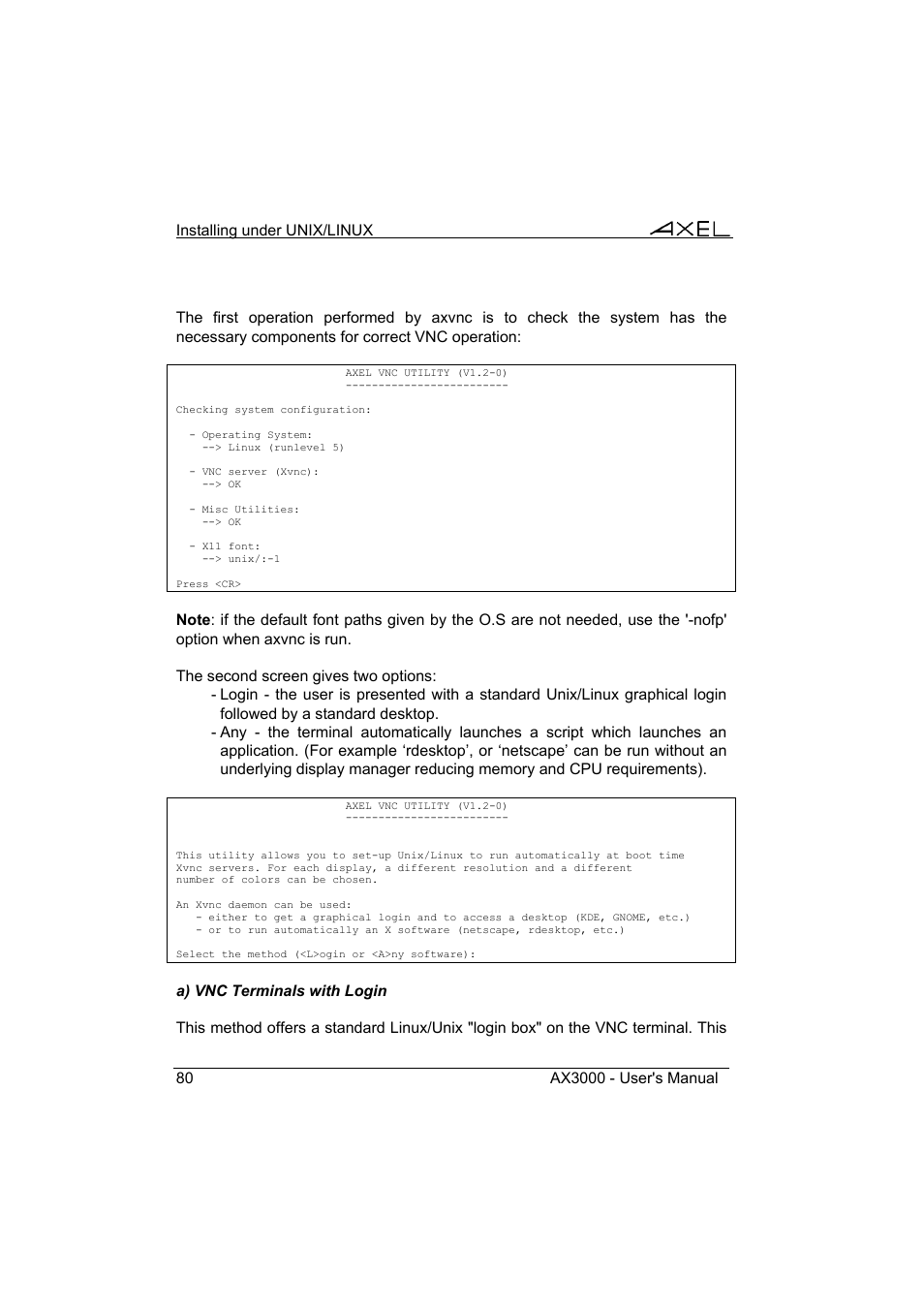 Axel AX3000 65 User's Manual User Manual | Page 92 / 276