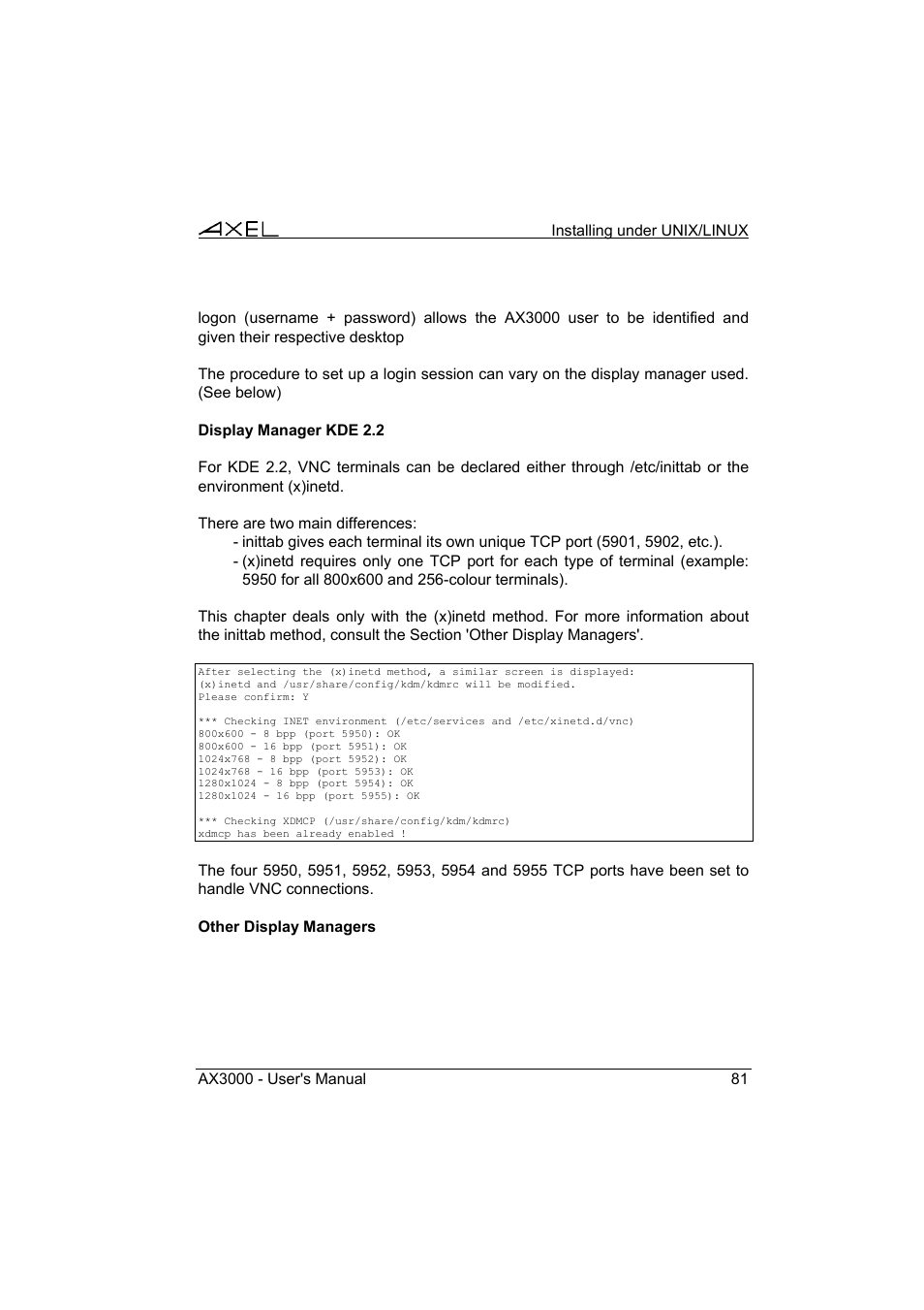 Axel AX3000 65 User's Manual User Manual | Page 93 / 276