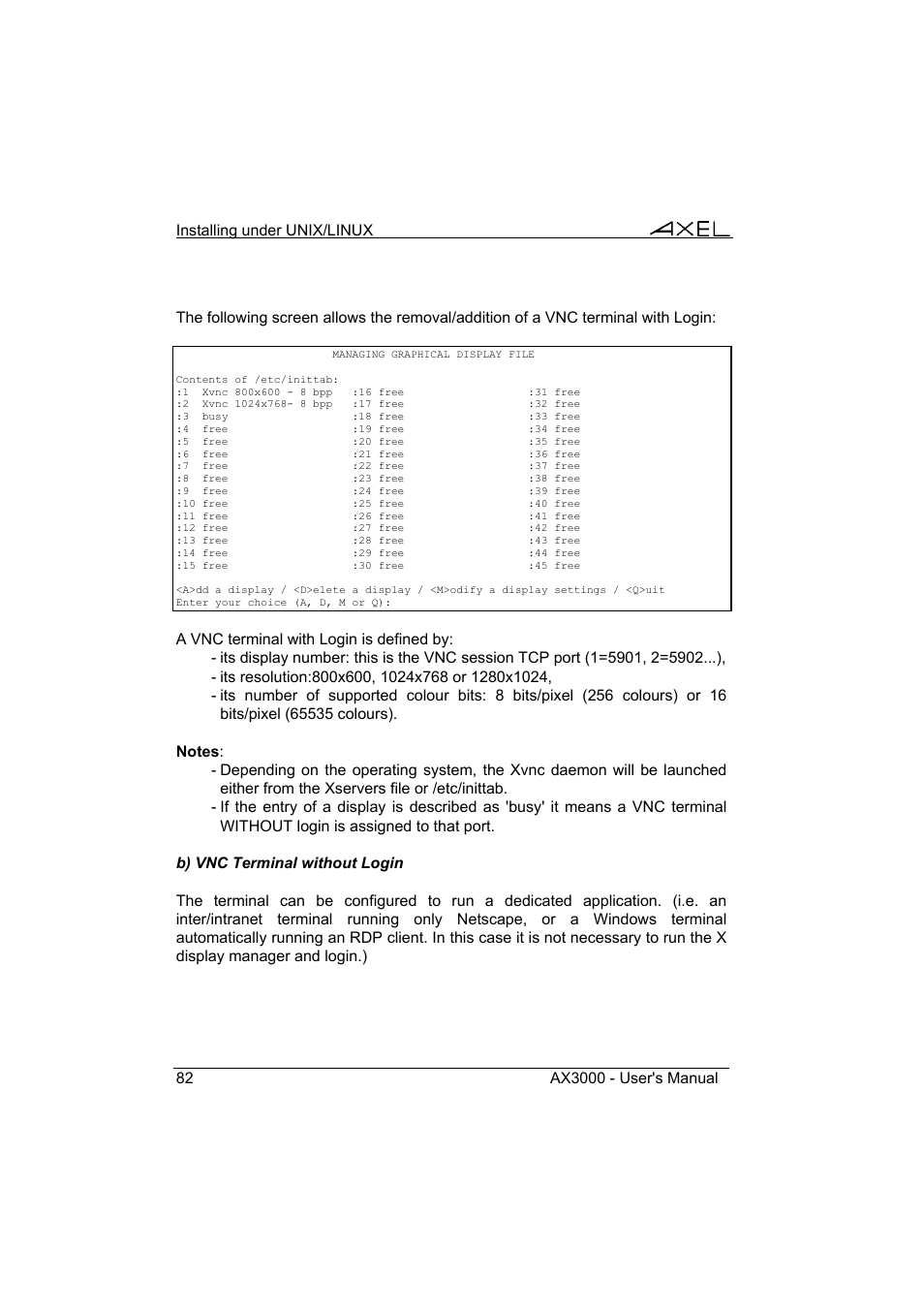 Axel AX3000 65 User's Manual User Manual | Page 94 / 276