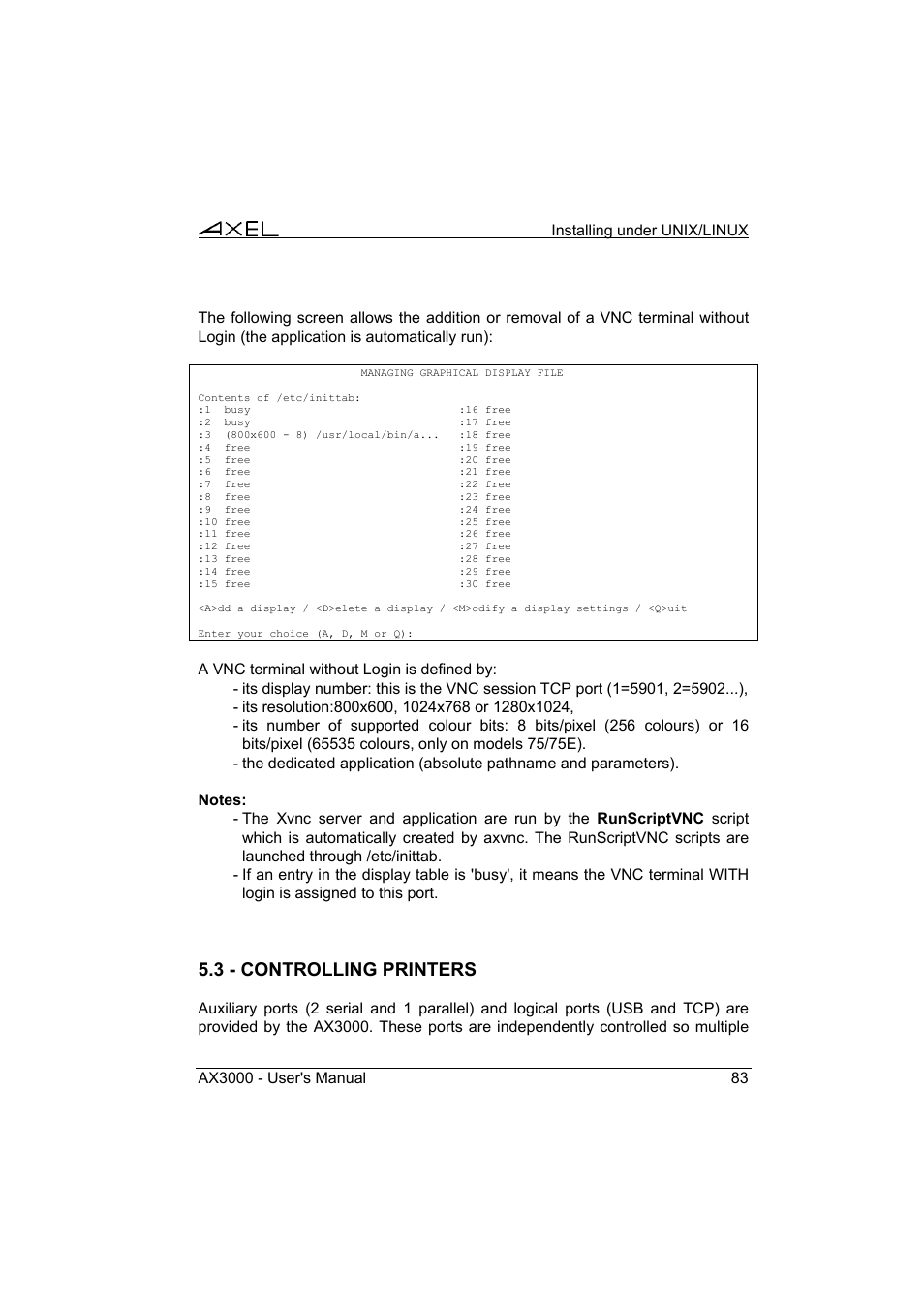 Axel AX3000 65 User's Manual User Manual | Page 95 / 276