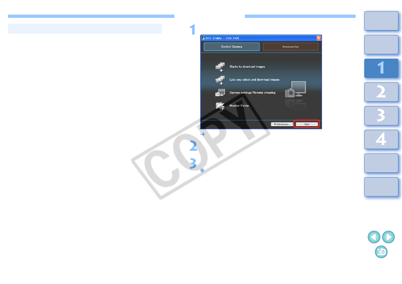 Exiting eu, Downloading images with a card reader, Downloading images using zoombrowser ex | Downloading images without using canon software, P.9) | Canon 2.2 User Manual | Page 10 / 54