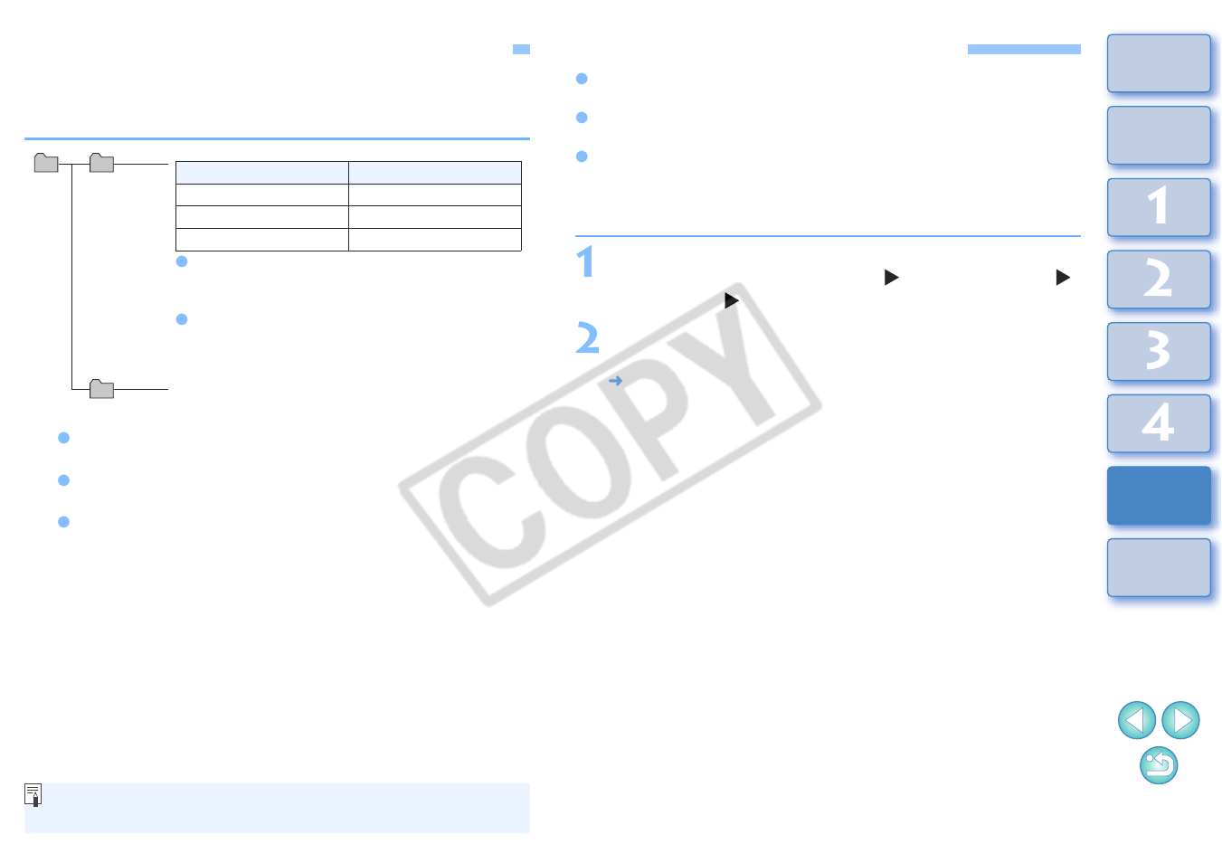 Folder structure and file names in the memory card, Uninstalling the software, Refer to | P.43 | Canon 2.2 User Manual | Page 44 / 54