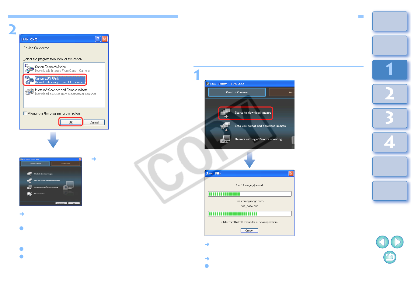 Batch downloading images to your computer | Canon 2.2 User Manual | Page 7 / 54
