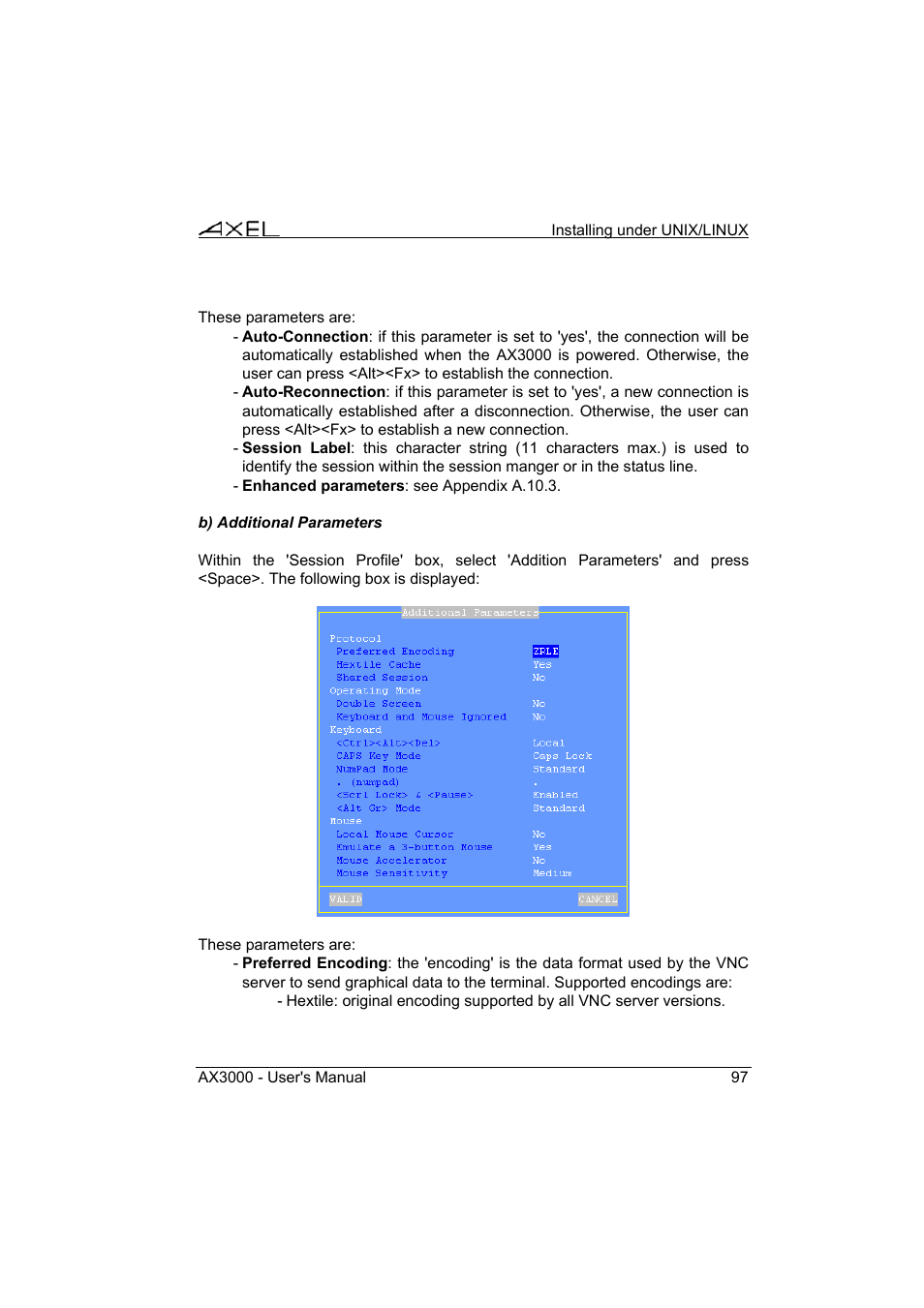 Axel AX3000 65 User's Manual - firmware 0632 User Manual | Page 111 / 298