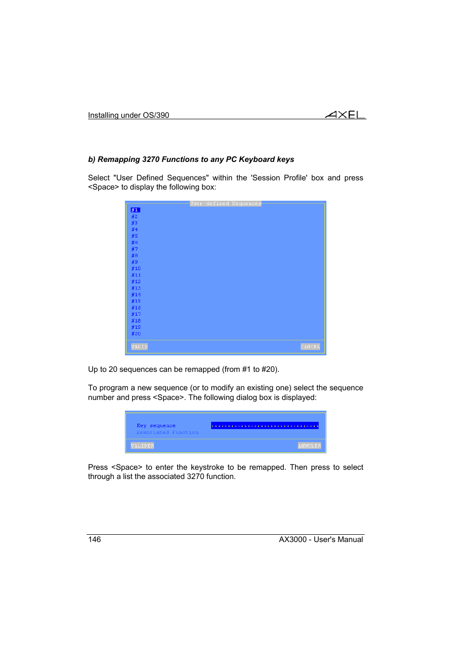 Axel AX3000 65 User's Manual - firmware 0632 User Manual | Page 160 / 298