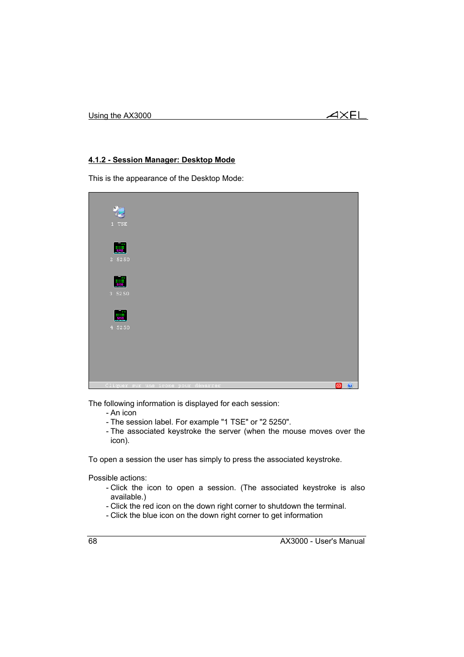 Axel AX3000 65 User's Manual - firmware 0632 User Manual | Page 82 / 298