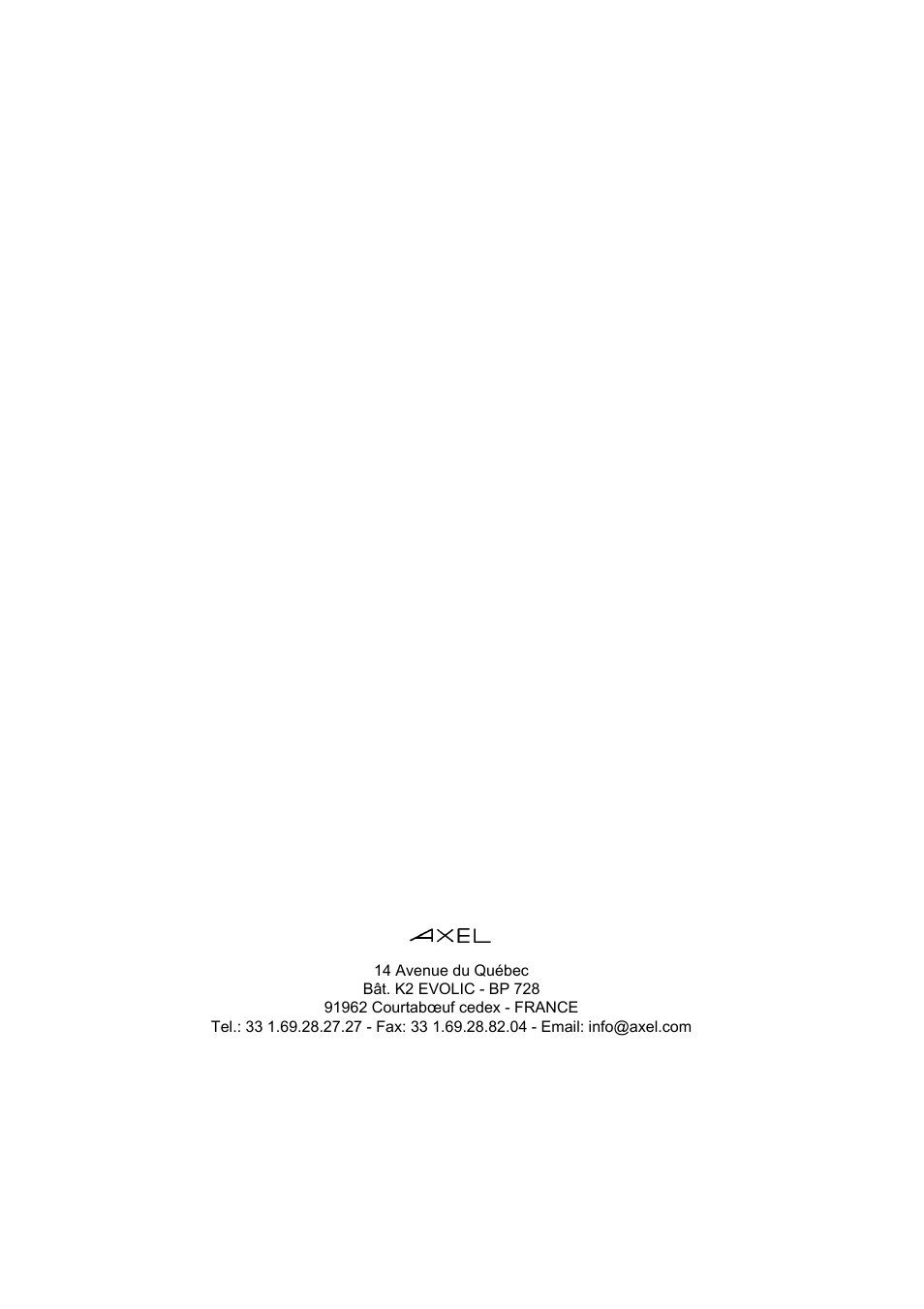 Axel AX4000 User's Manual User Manual | Page 102 / 102